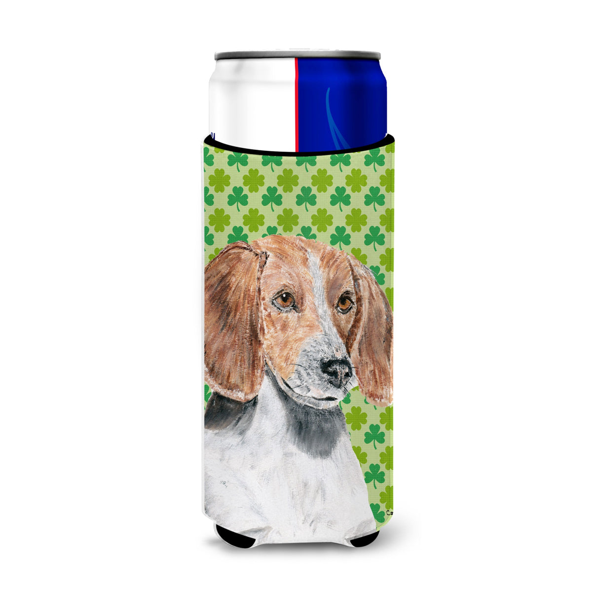 English Foxhound Lucky Shamrock St. Patrick'S Day Ultra Hugger For Slim Cans