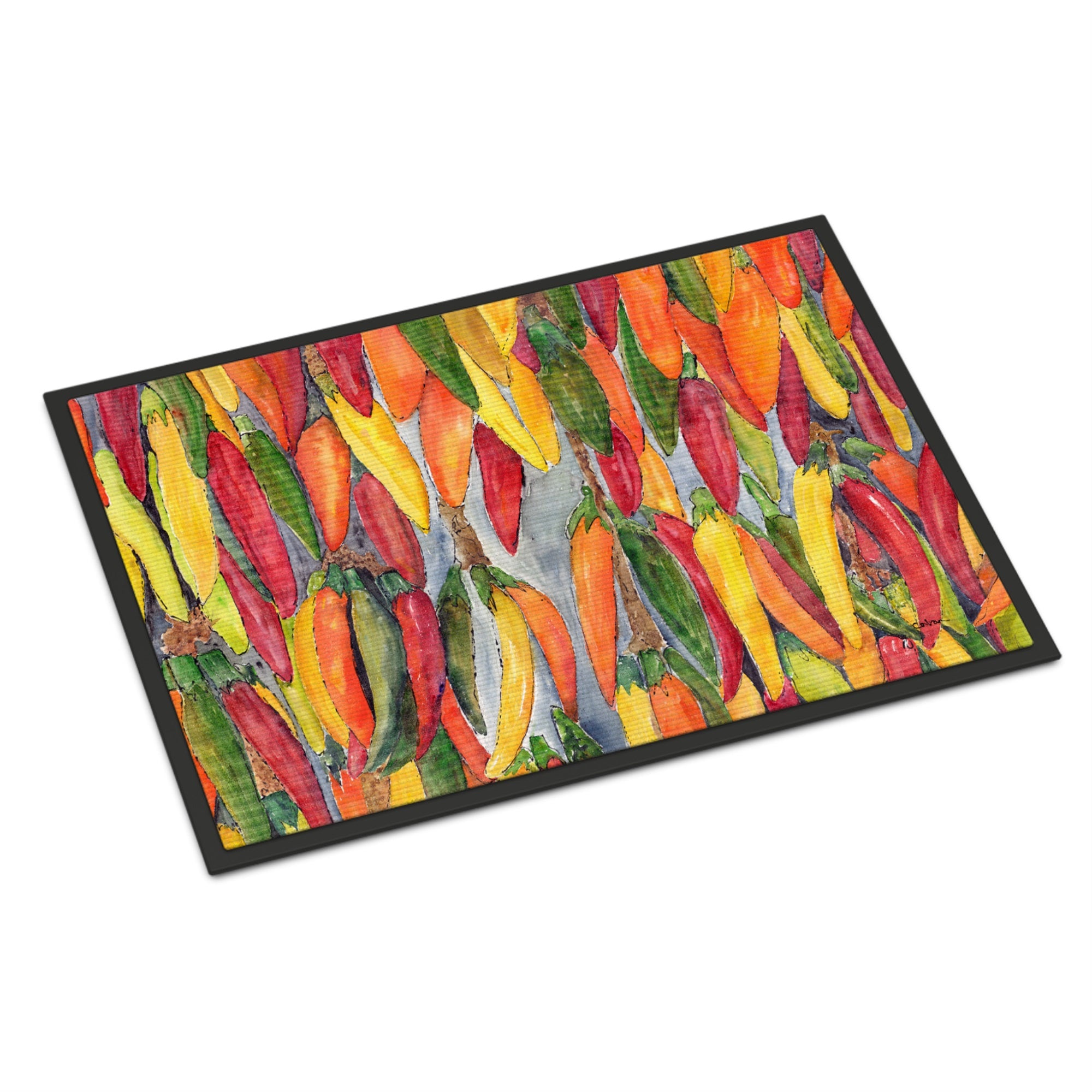 Hot Peppers Indoor Or Outdoor Mat 24X36