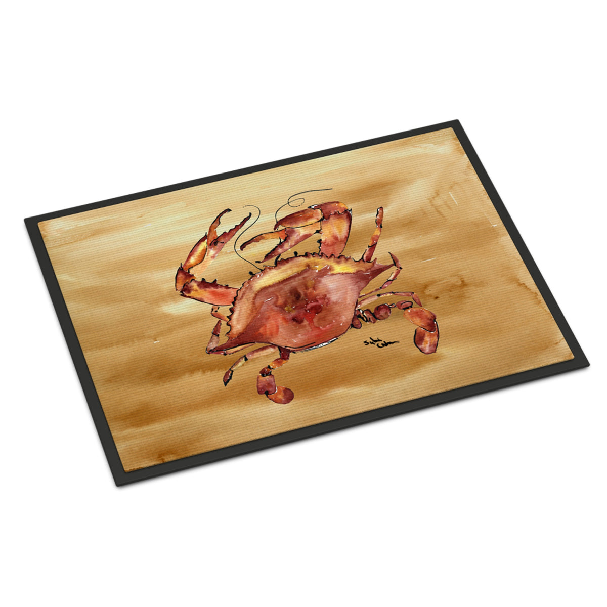Cooked Crab Sandy Beach Indoor Or Outdoor Mat 18X27