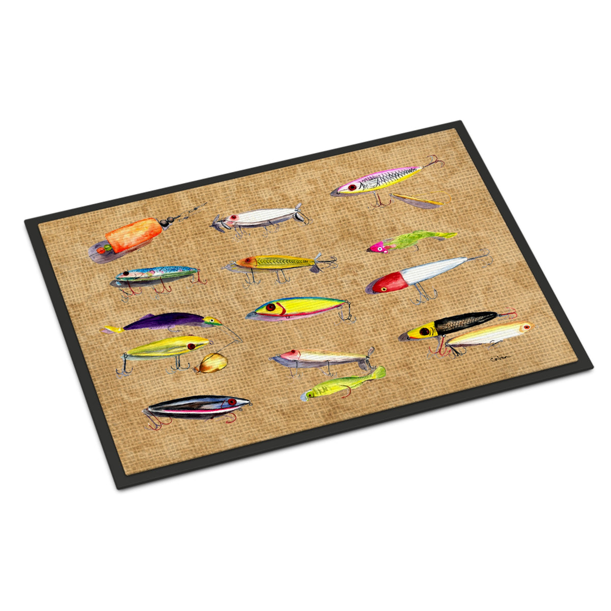 Fishing Lures Indoor Or Outdoor Mat 18X27