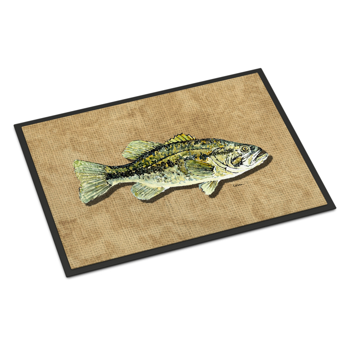 Small Mouth Bass Indoor Or Outdoor Mat 18X27