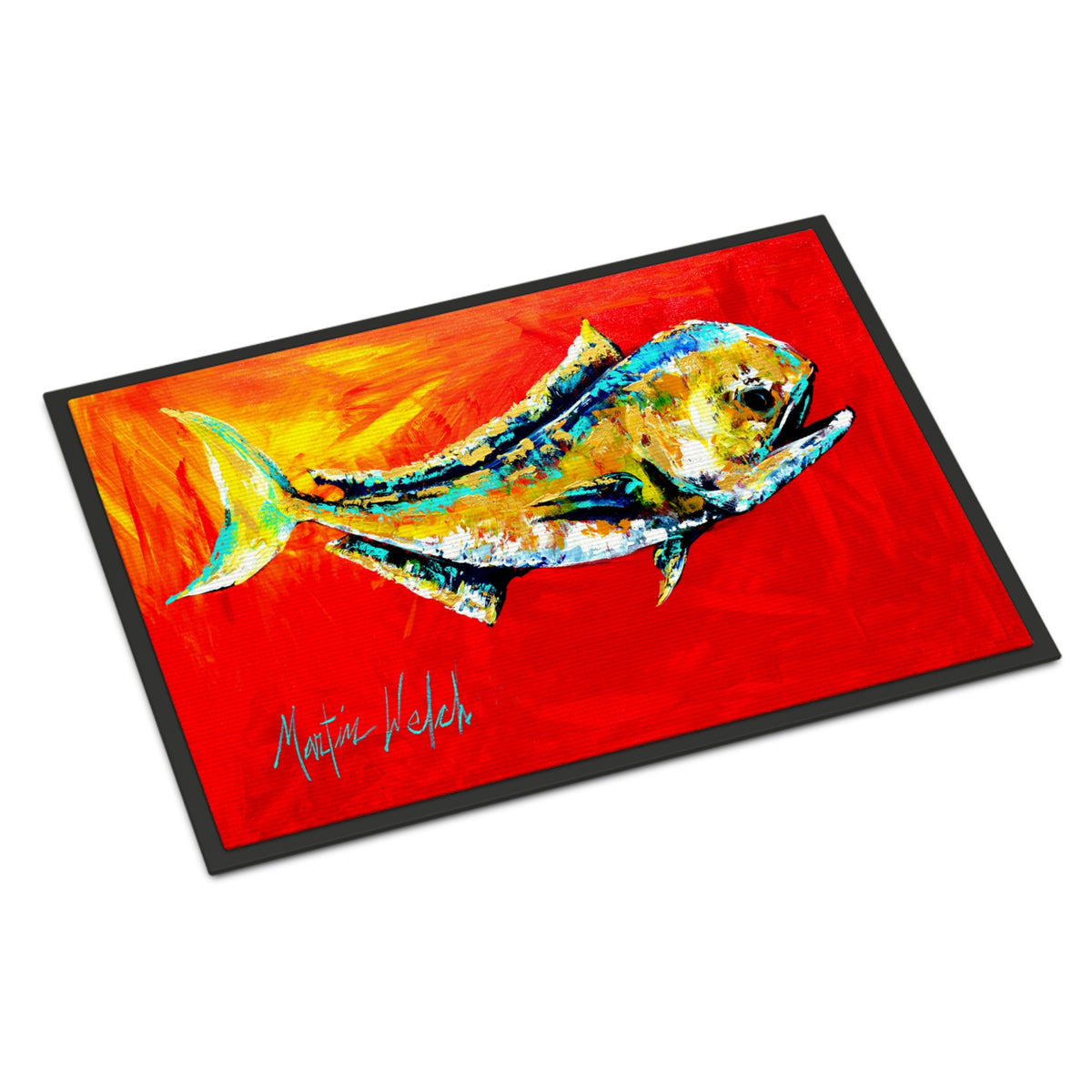 Danny Dolphin Fish Indoor Or Outdoor Mat 18X27