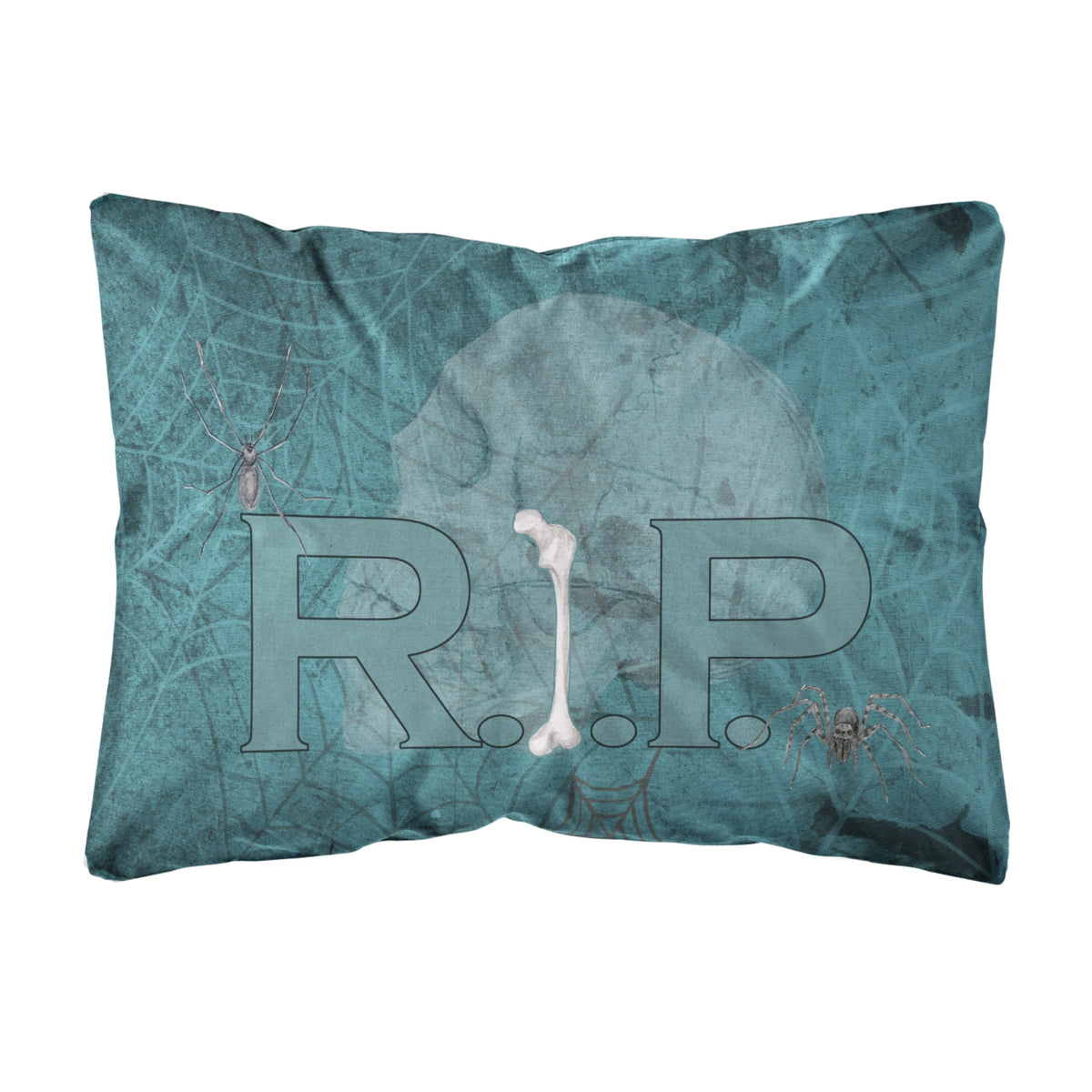 Rip Rest In Peace With Spider Web Halloween Canvas Fabric Decorative ...