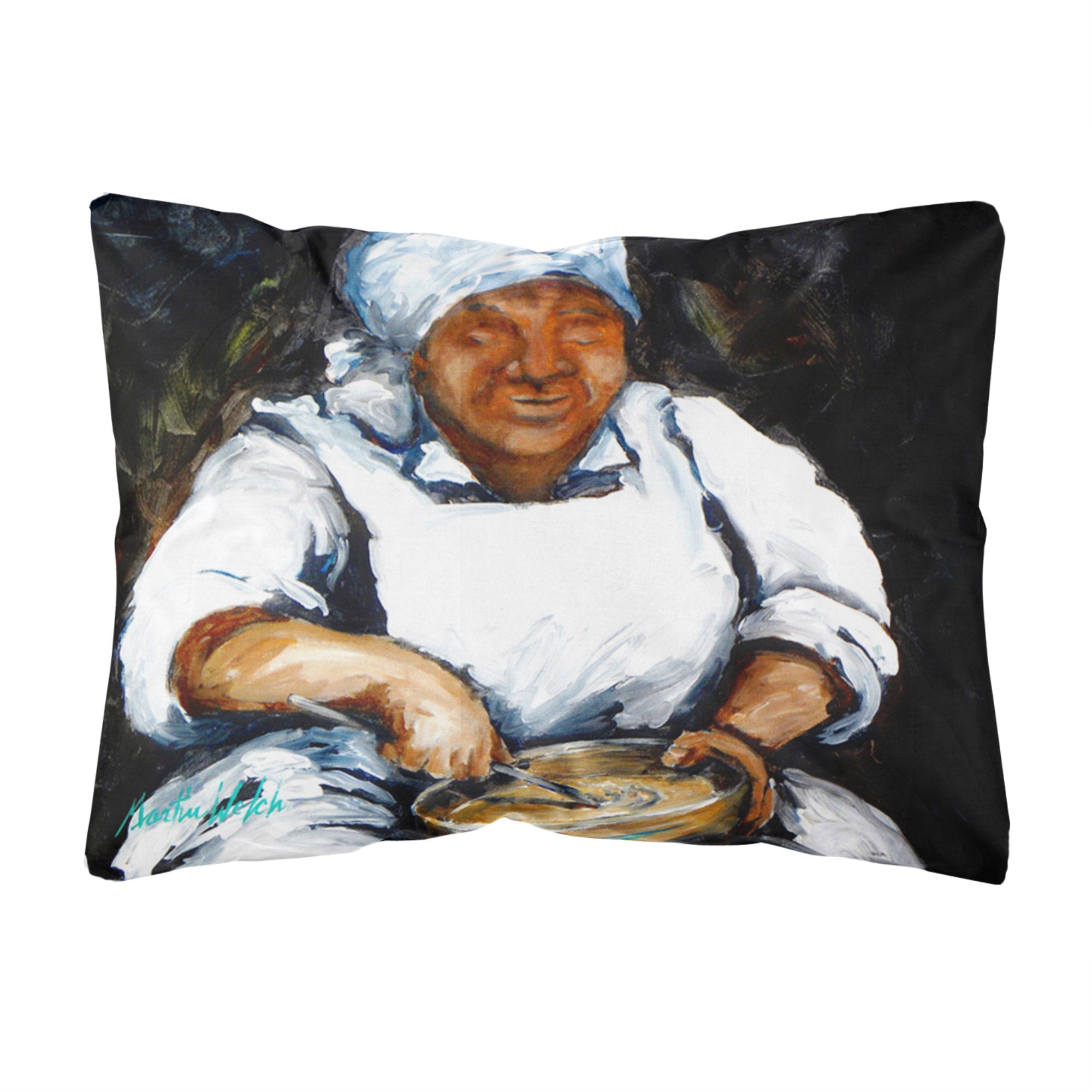 Hot Water Cornbread  Canvas Fabric Decorative Pillow