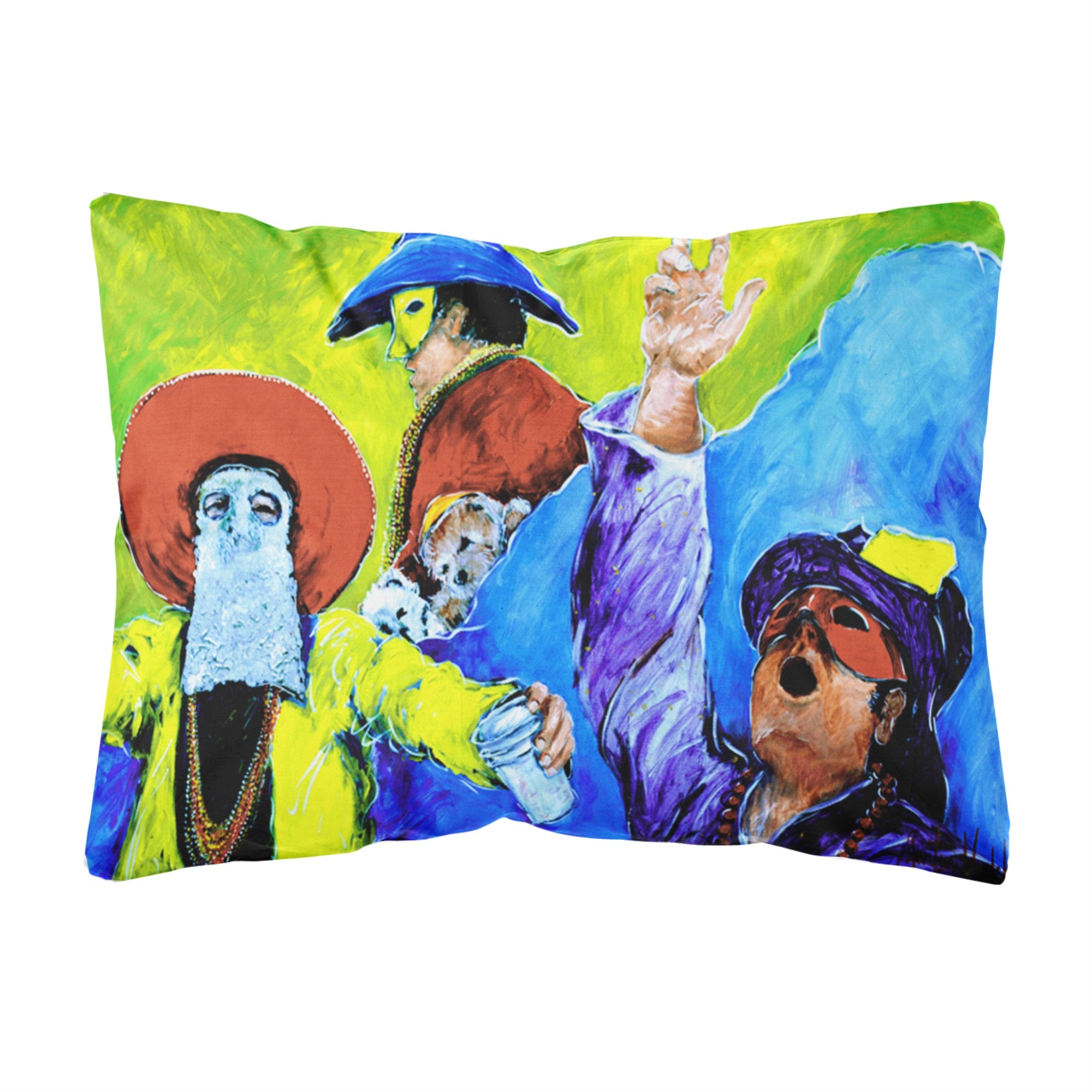 Mardi Gras Canvas Fabric Decorative Pillow