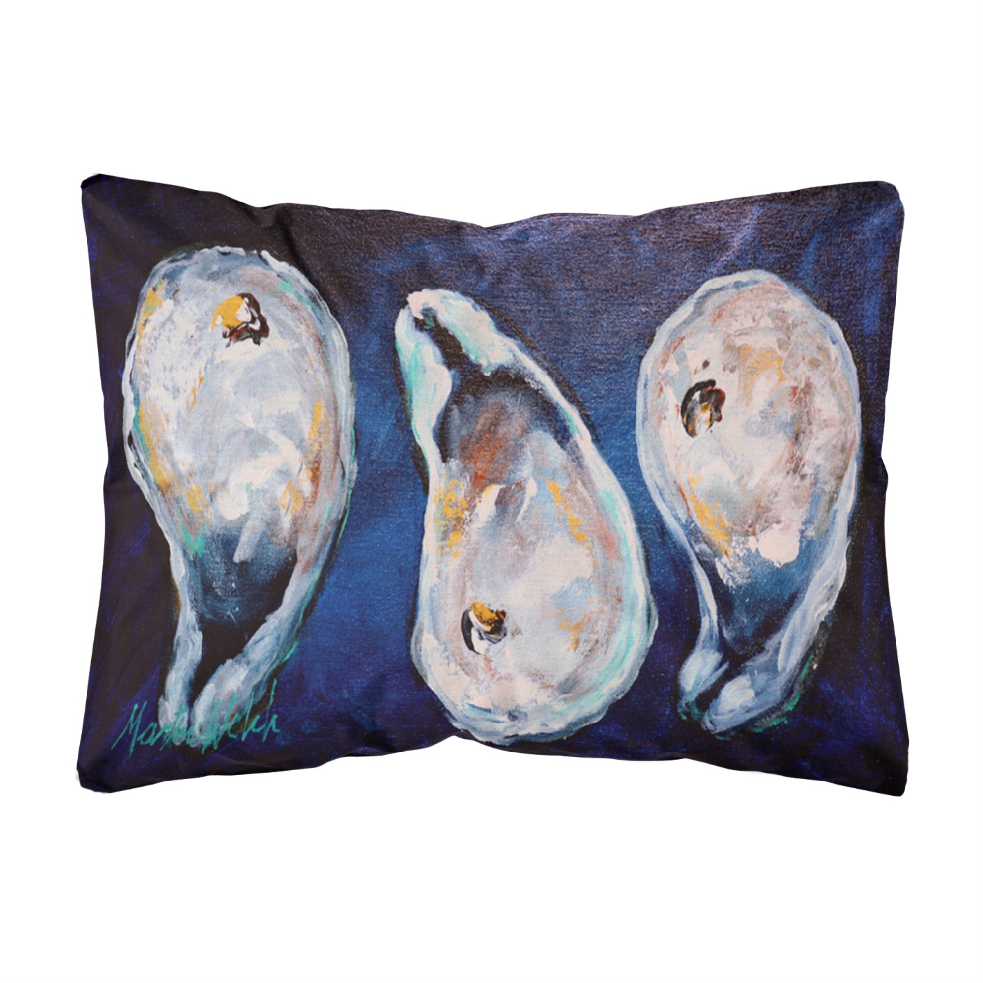 Oysters Give Me More Canvas Fabric Decorative Pillow