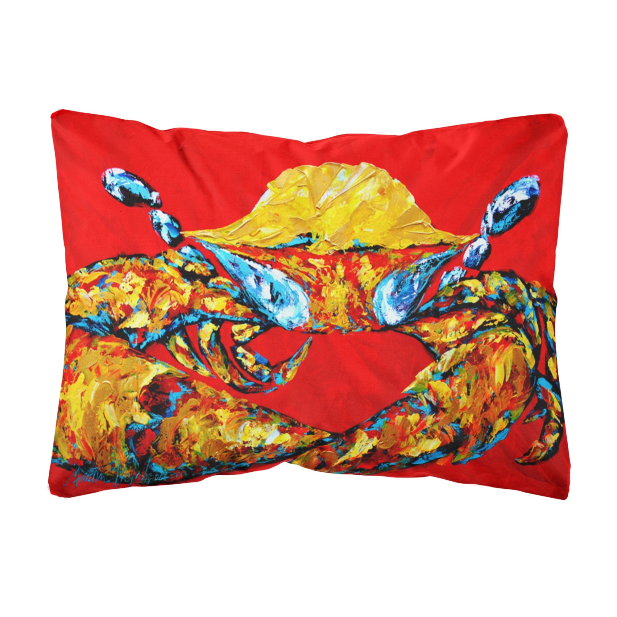 Crab Fat And Sassy Canvas Fabric Decorative Pillow
