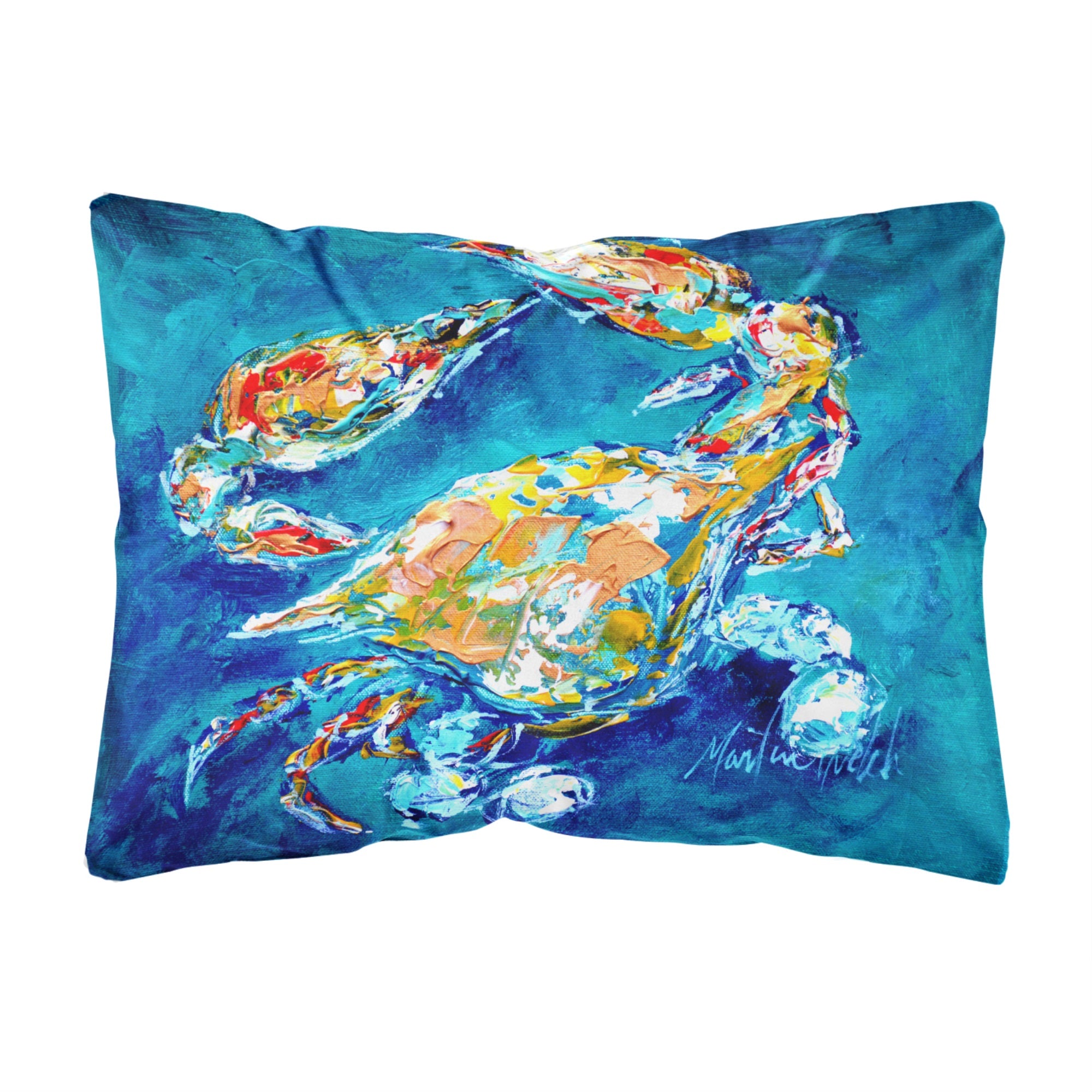 By Chance Crab Canvas Fabric Decorative Pillow