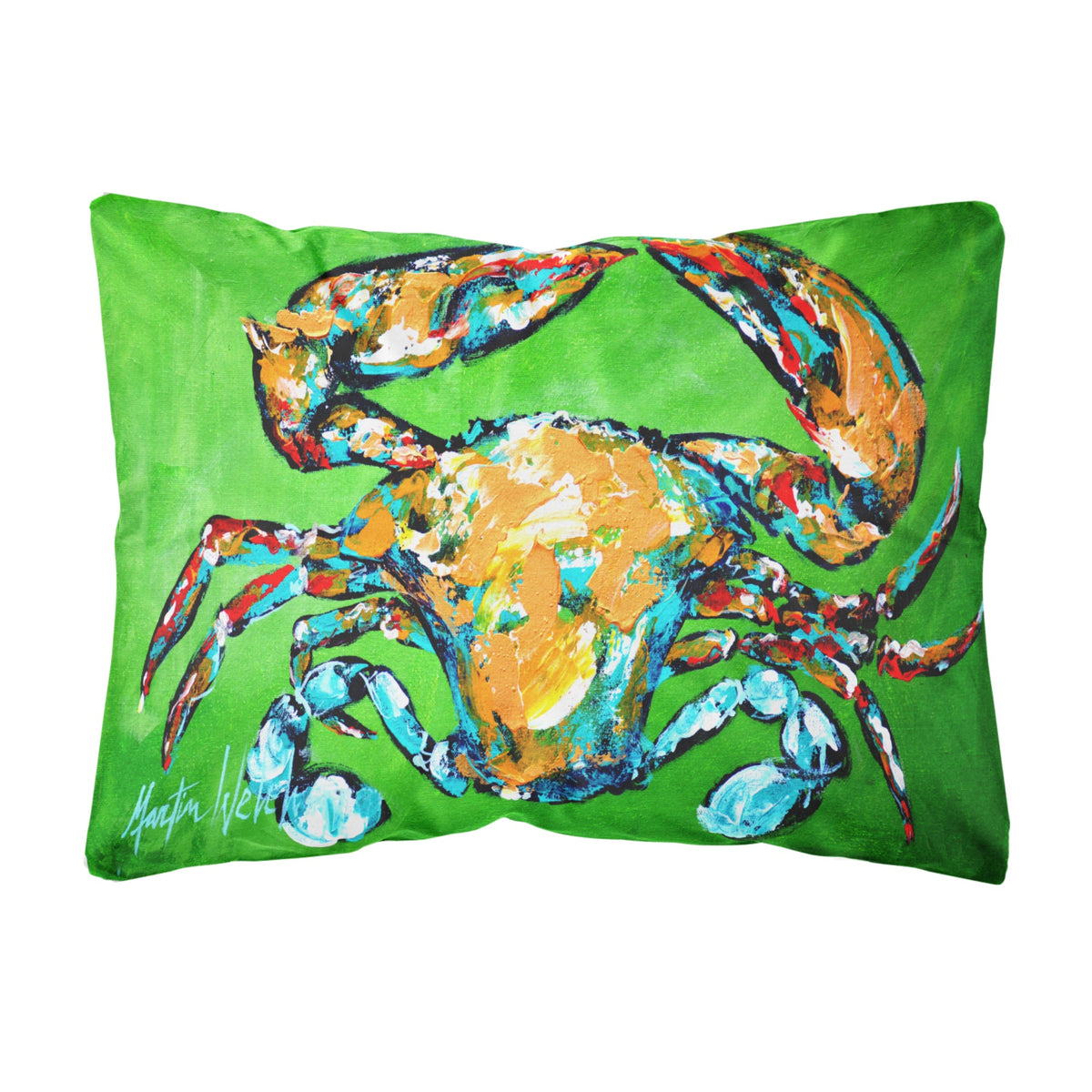 Wide Load Crab Canvas Fabric Decorative Pillow