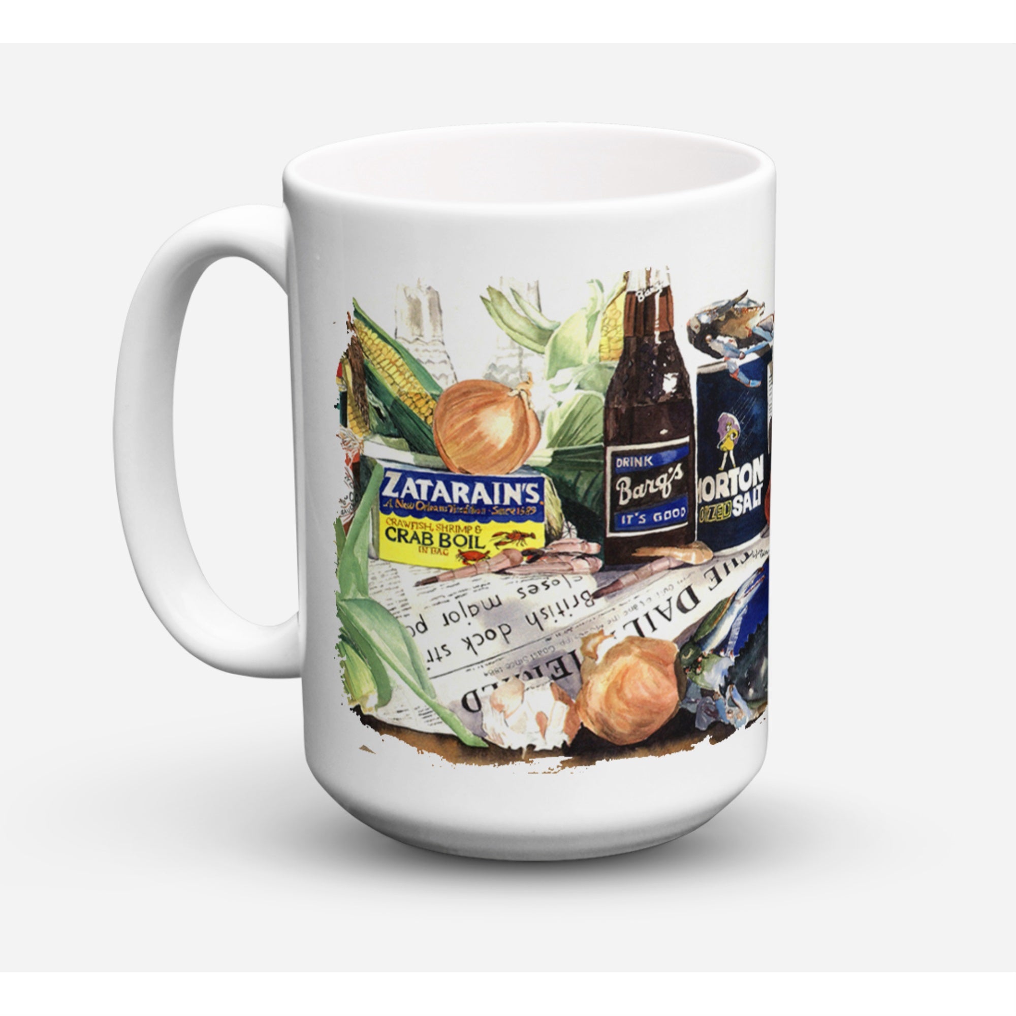 Barq'S, Crabs, And Spices Coffee Mug 15 Oz