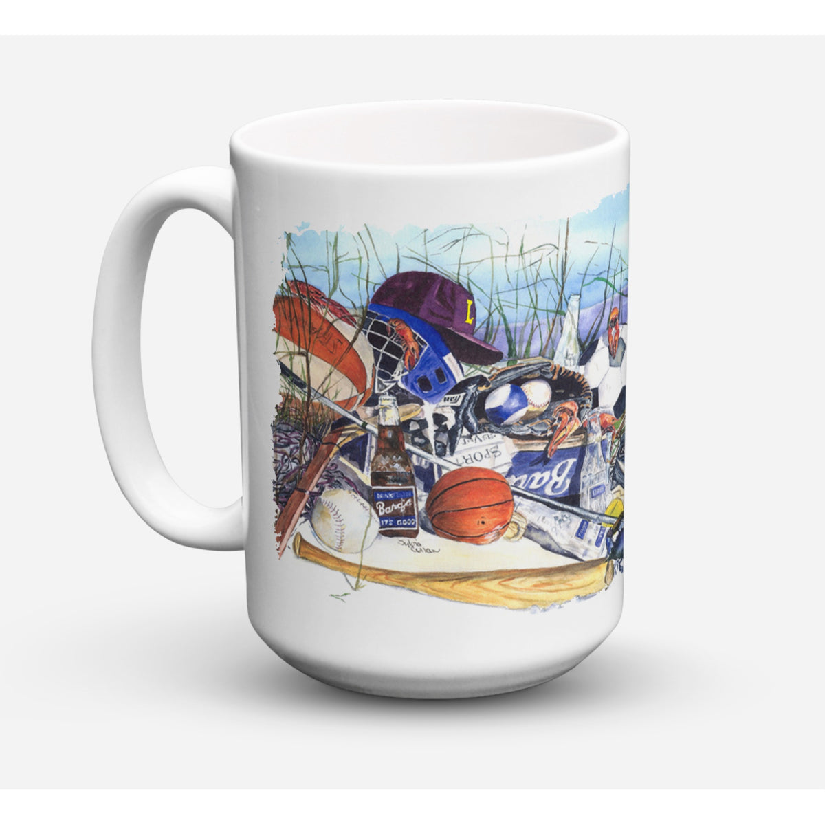 Sports On The Beach Coffee Mug 15 Oz