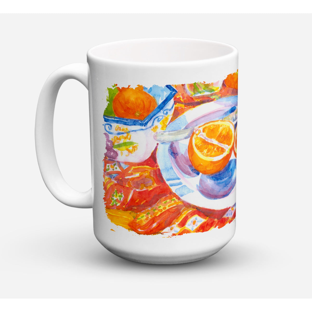 Florida Oranges Sliced For Breakfast Coffee Mug 15 Oz