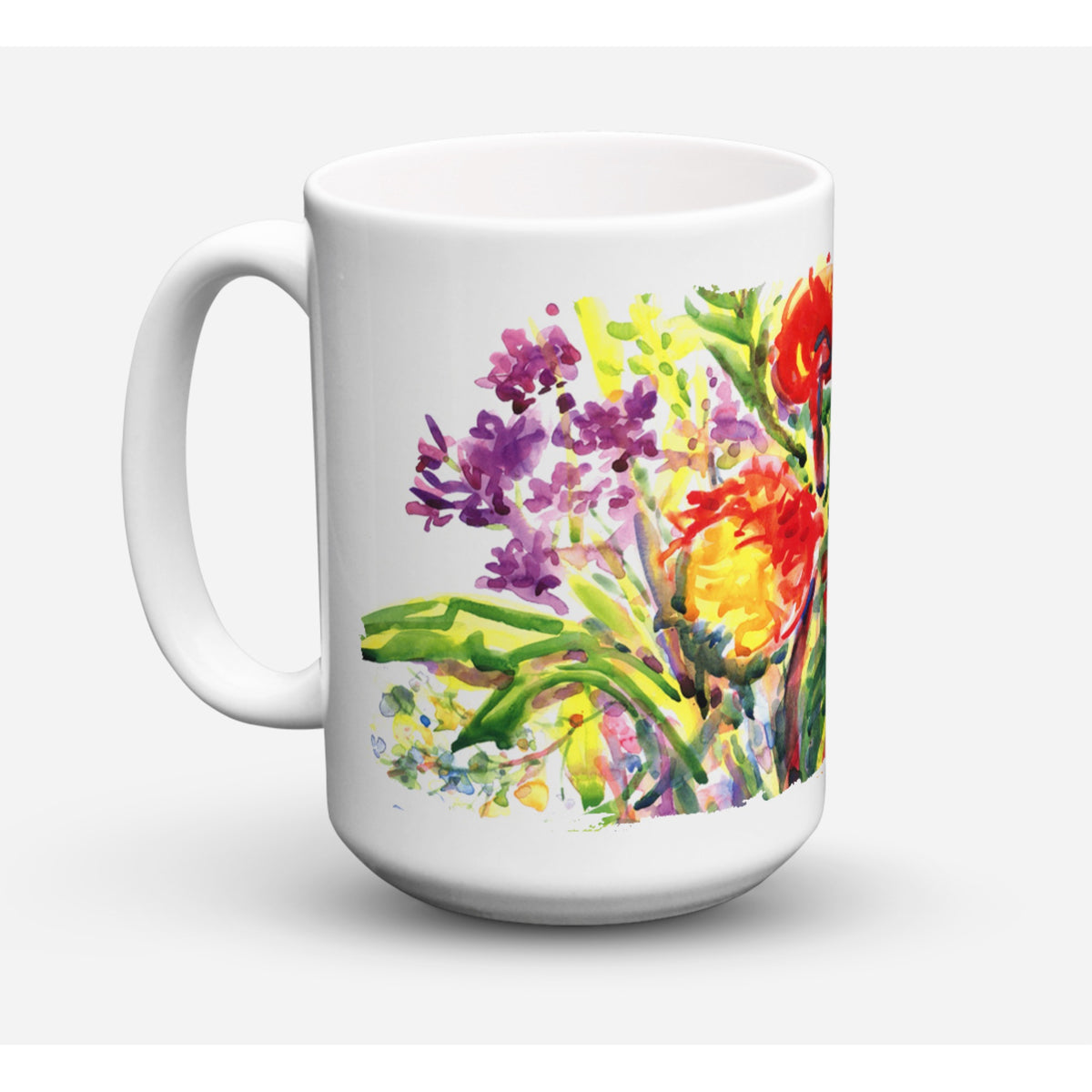 Flower Coffee Mug 15 Oz