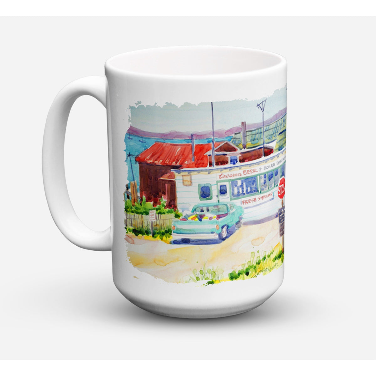 Seafood Shack For Fresh Shrimp Coffee Mug 15 Oz