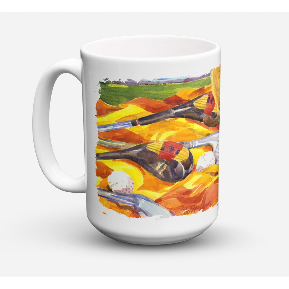 Golf Clubs Golfer Coffee Mug 15 Oz
