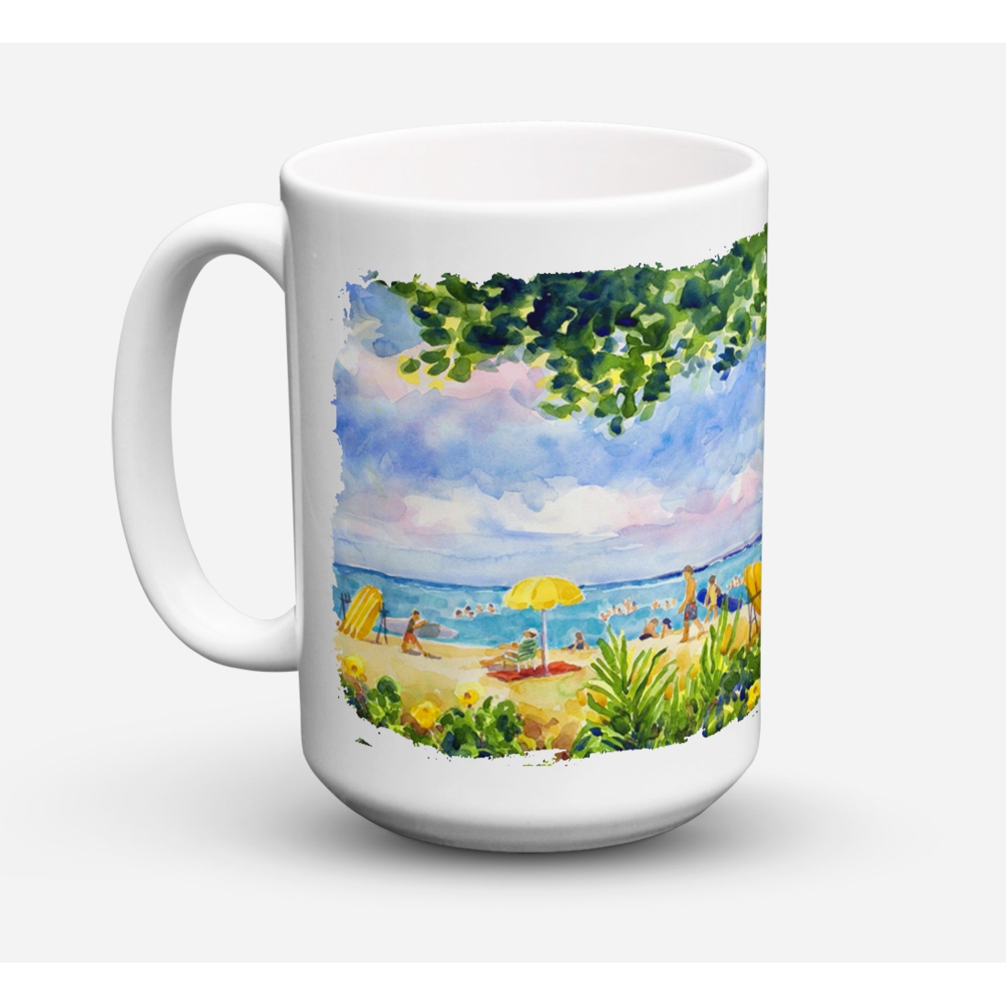 Beach Resort View From The Condo Coffee Mug 15 Oz