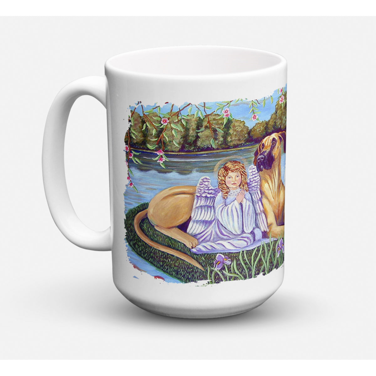 Angels With Great Dane Coffee Mug 15 Oz