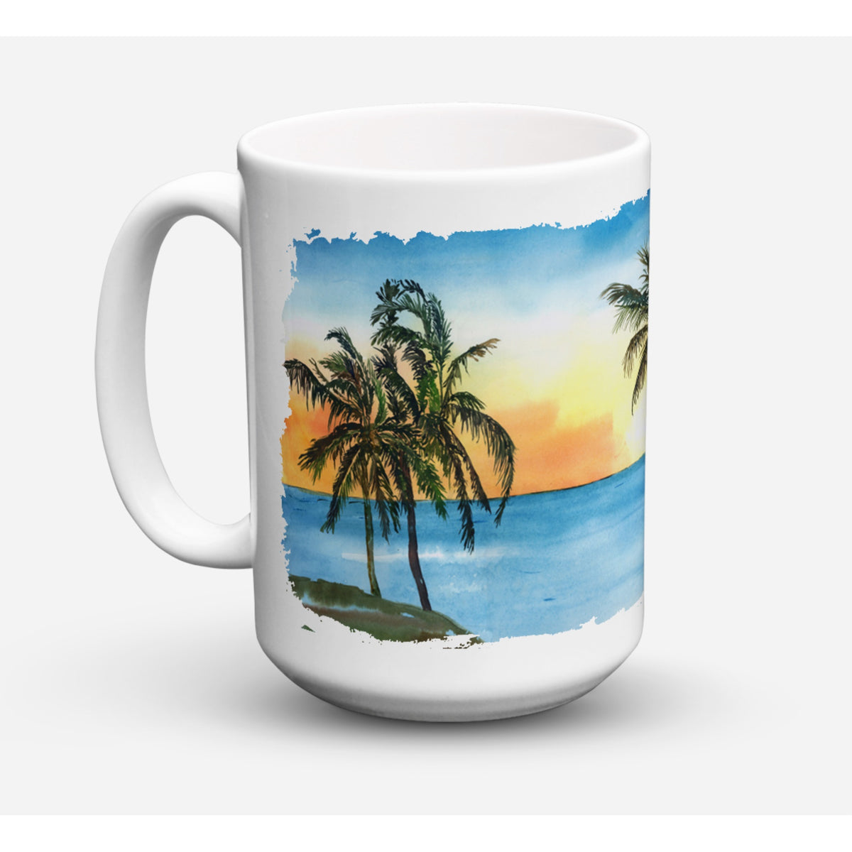 Palm Tree Coffee Mug 15 Oz