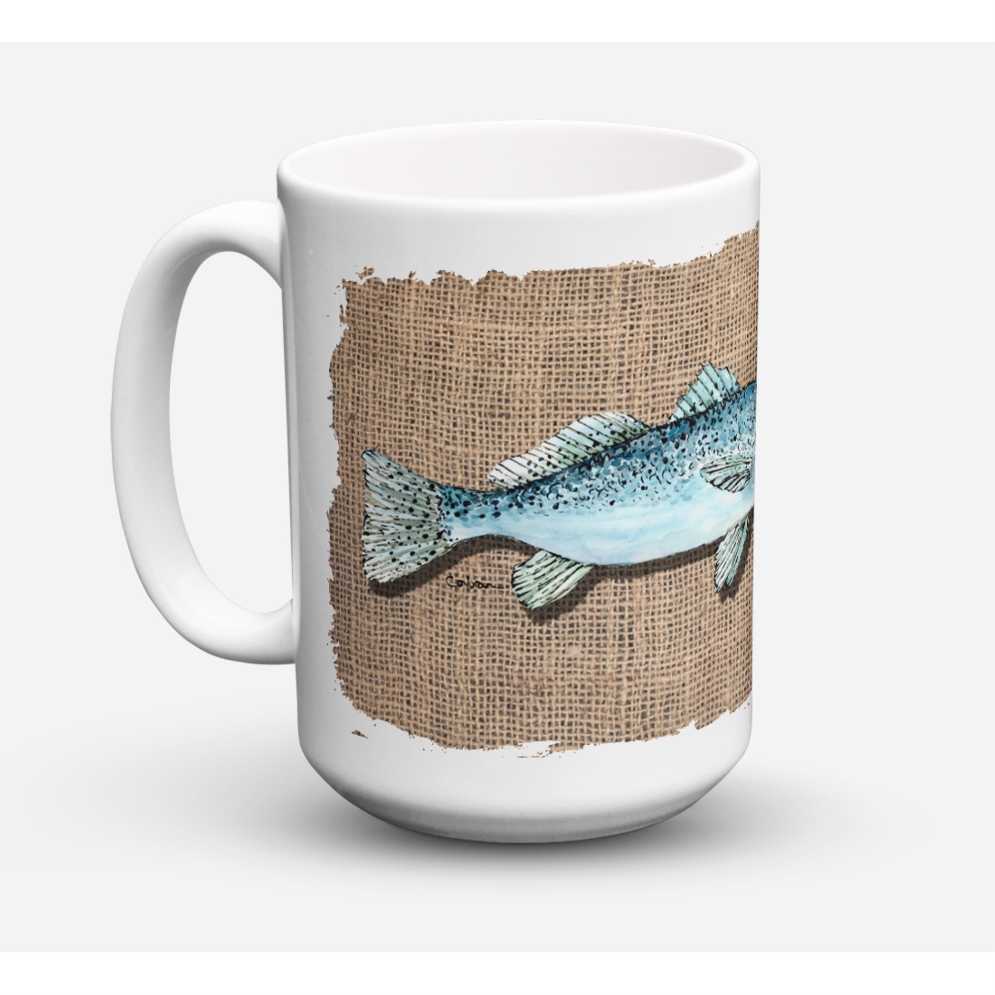 Fish Speckled Trout Coffee Mug 15 Oz