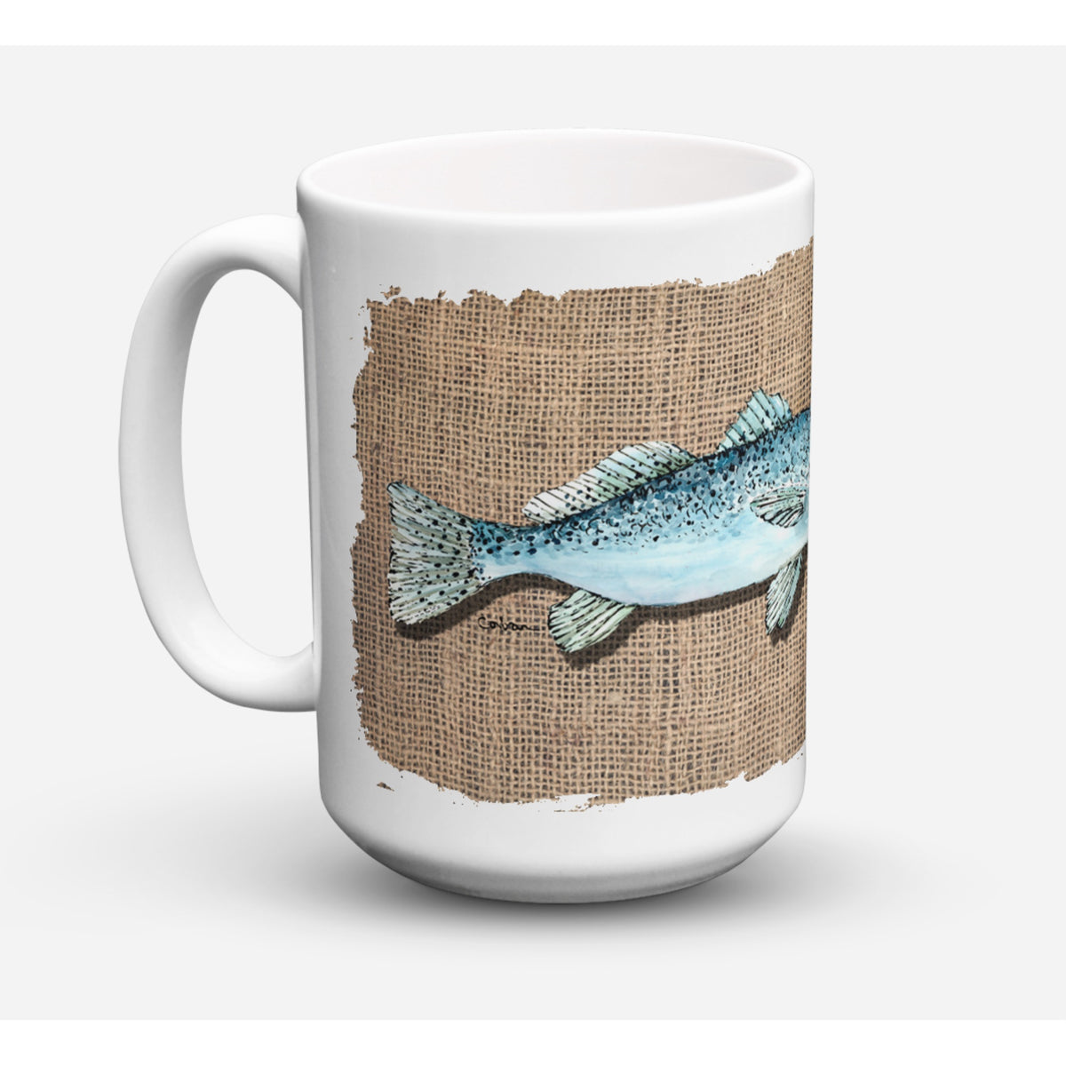 Fish Speckled Trout Coffee Mug 15 Oz