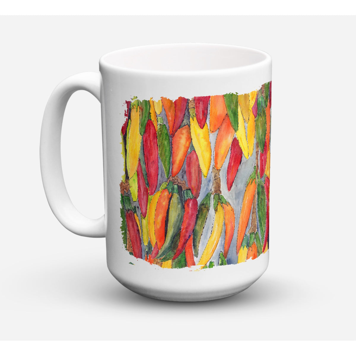Hot Peppers Coffee Mug 15 Oz