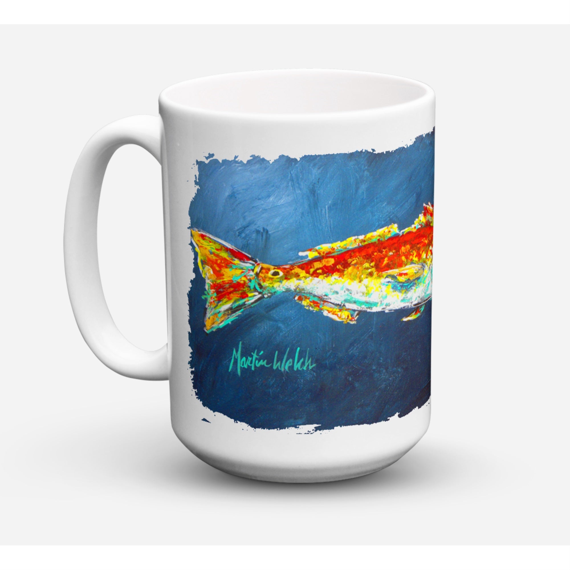 Fish - Red Fish Red For Jarett Coffee Mug 15 Oz