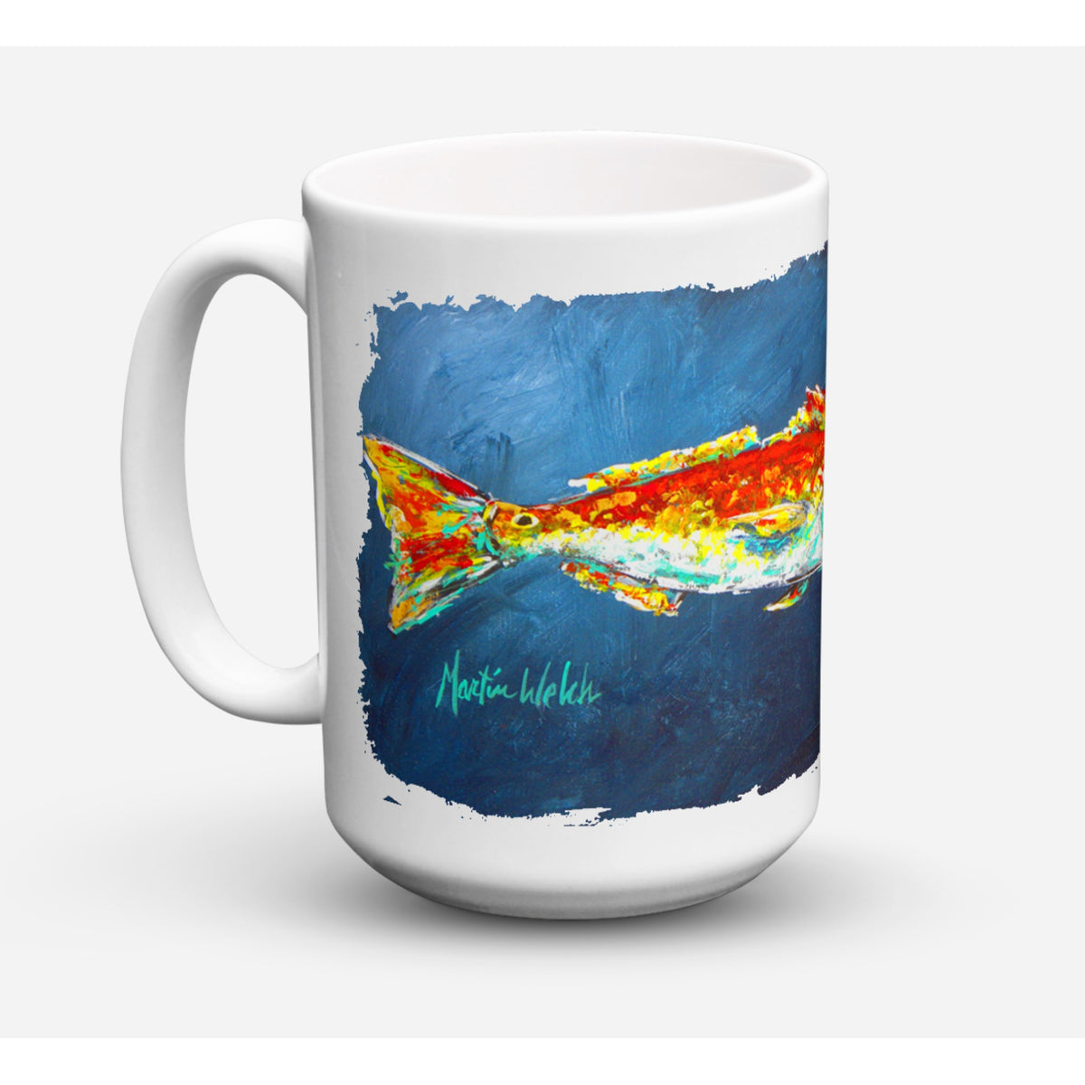Fish - Red Fish Red For Jarett Coffee Mug 15 Oz