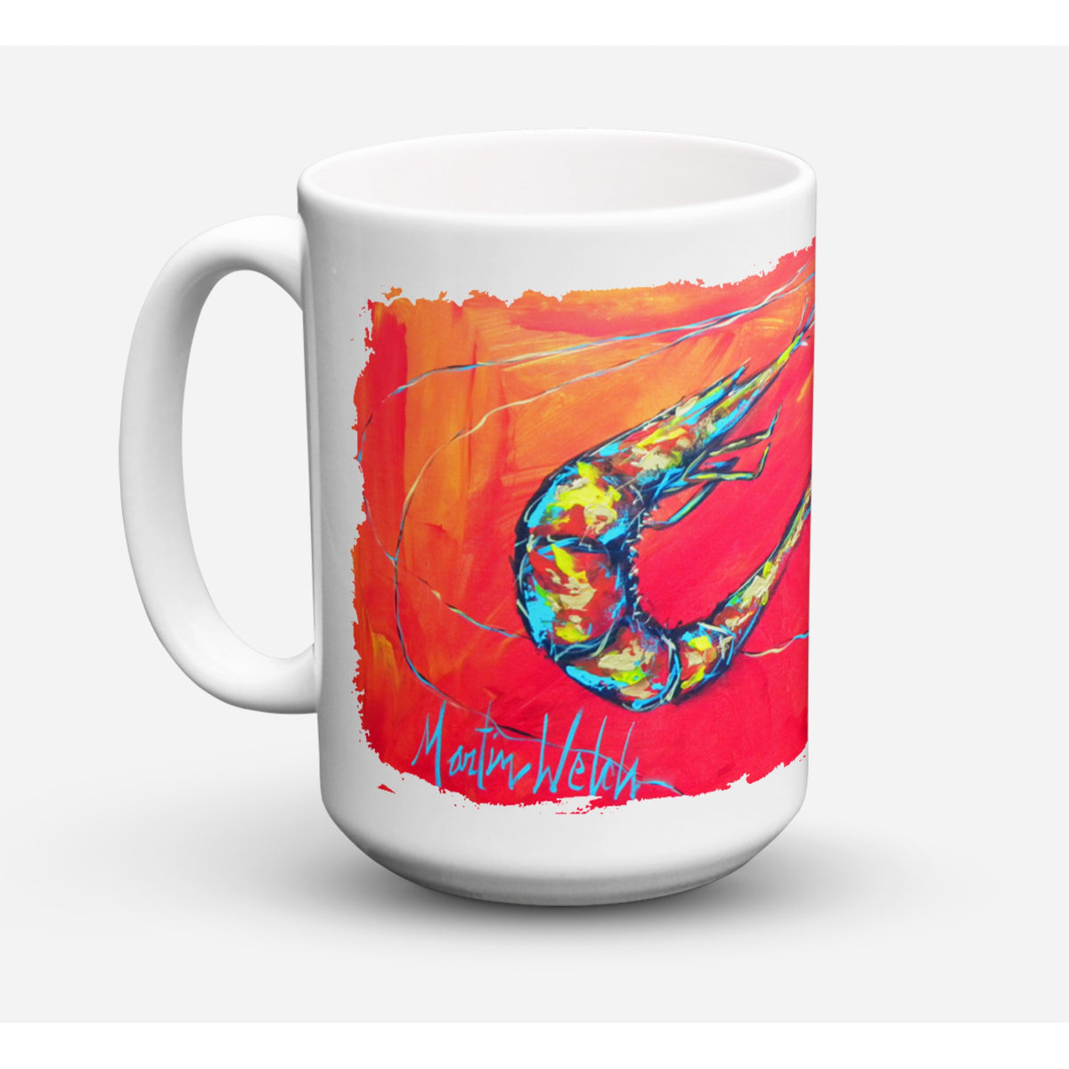 Shrimp Seafood Three Coffee Mug 15 Oz