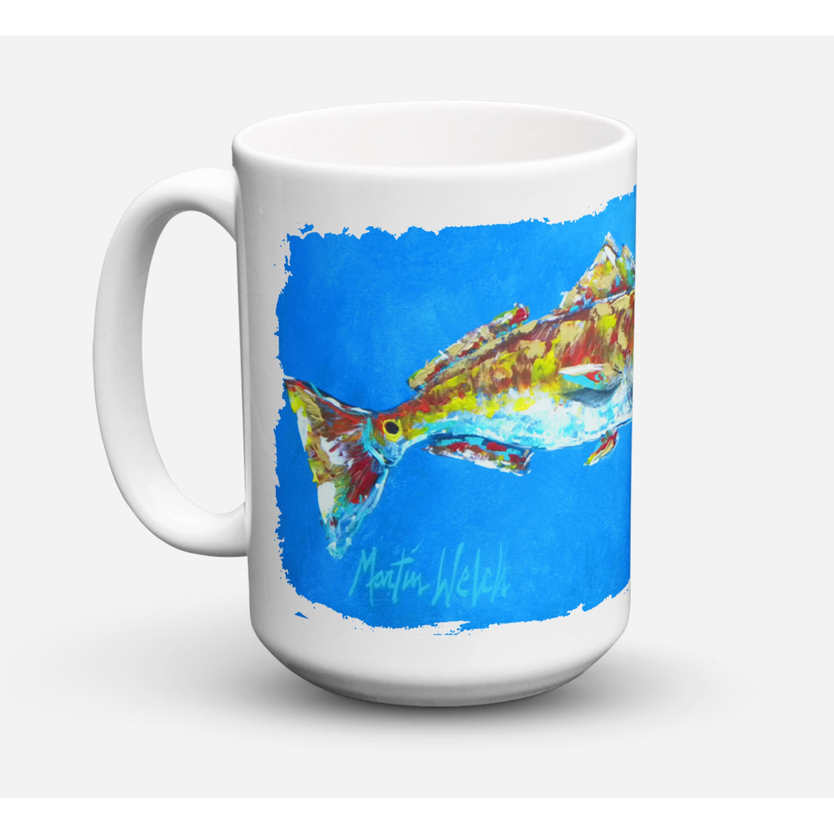 Fish - Red Fish Seafood Two Coffee Mug 15 Oz