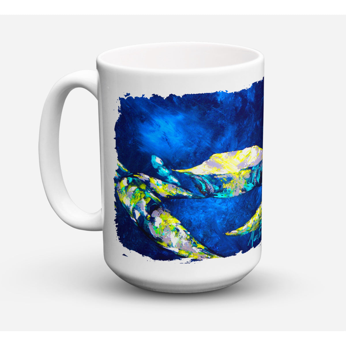 Crab Blue Coffee Mug 15 Oz