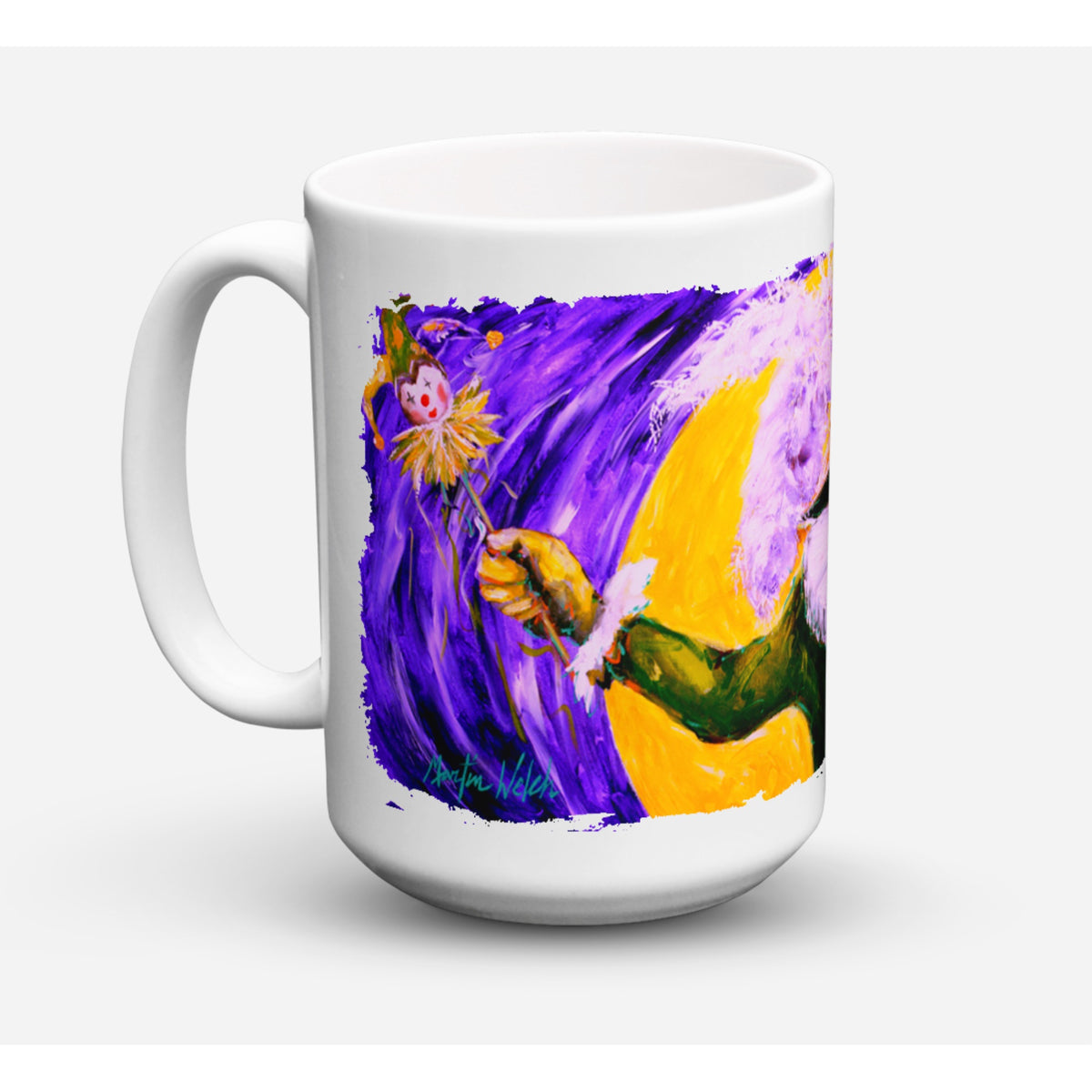 Mardi Gras Hey Mister Coffee Mug 15 Oz
