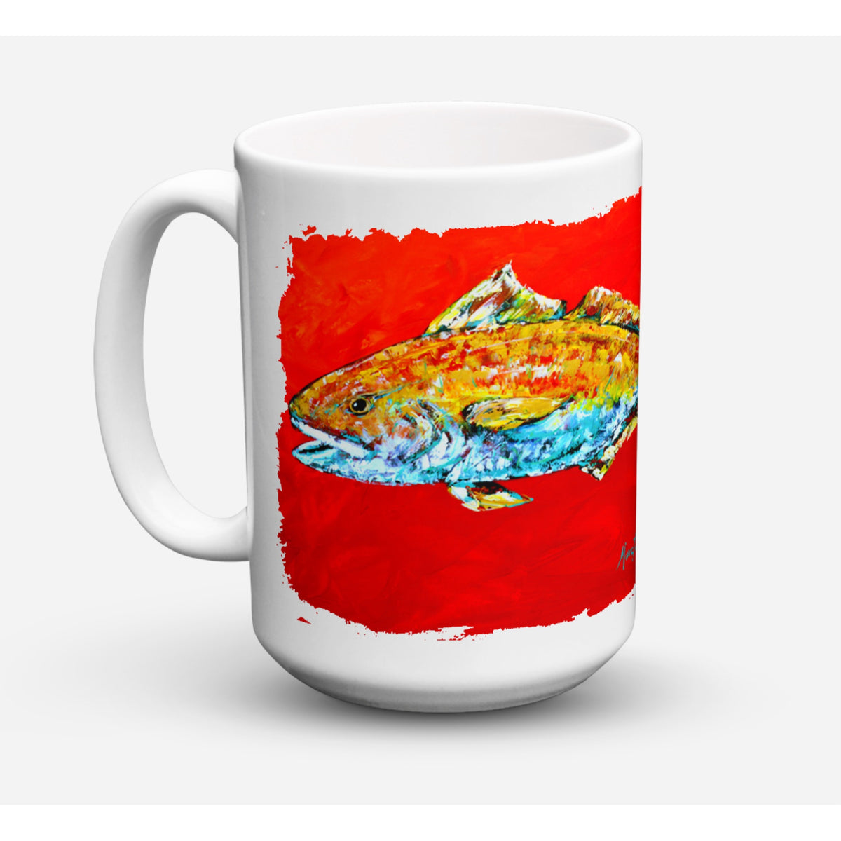 Fish - Red Fish Red Head Coffee Mug 15 Oz