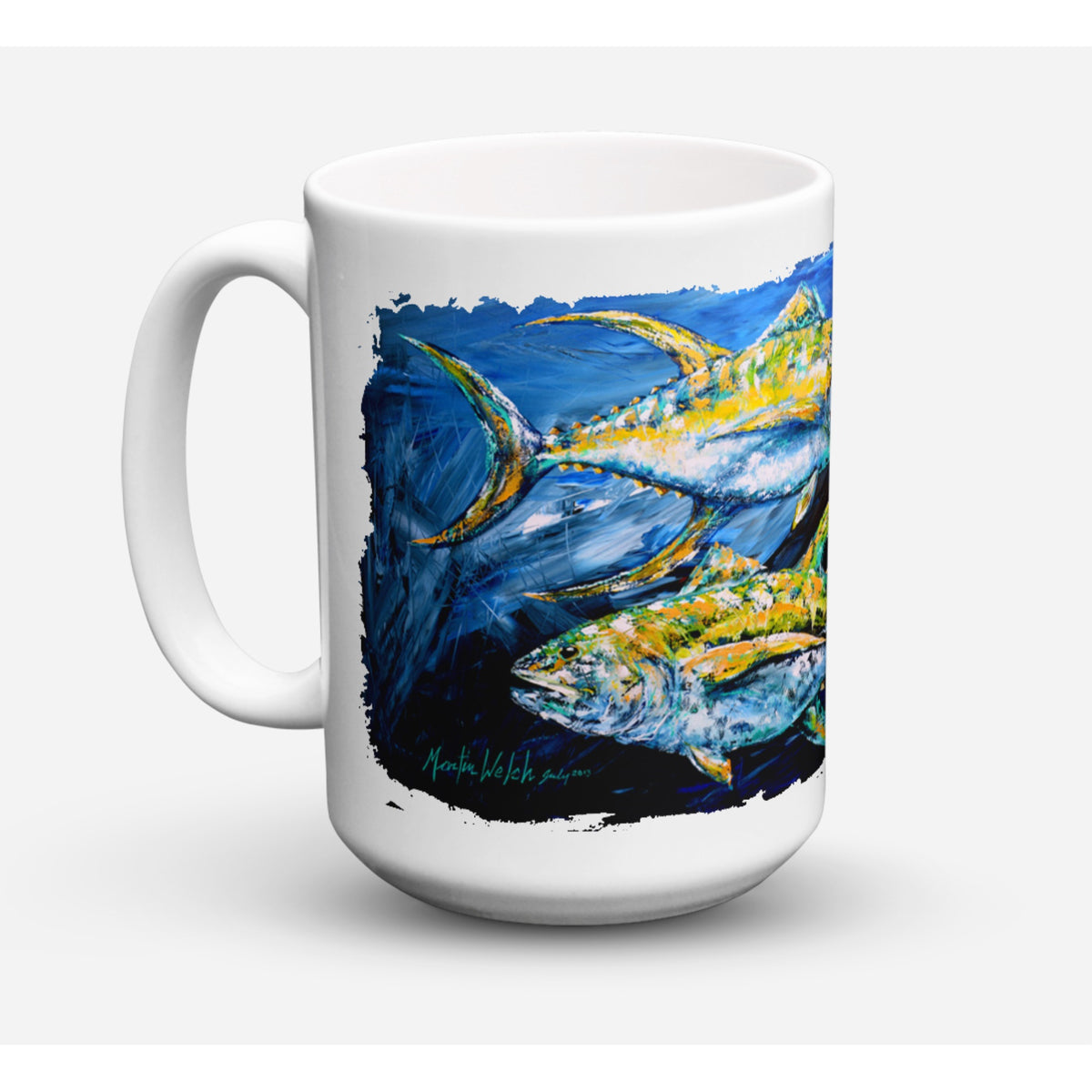 Fish - Tuna Tuna Blue Coffee Mug 15 Oz