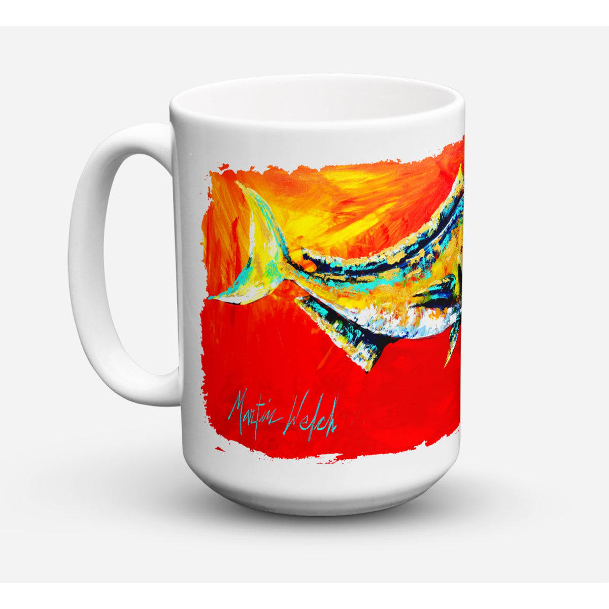 Danny Dolphin Fish Coffee Mug 15 Oz