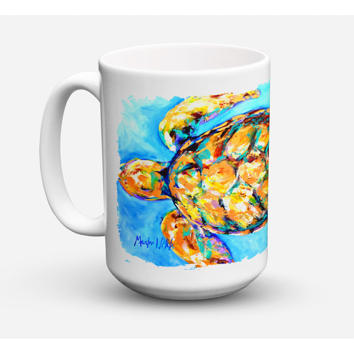 Sand Dance Turtle Coffee Mug 15 Oz