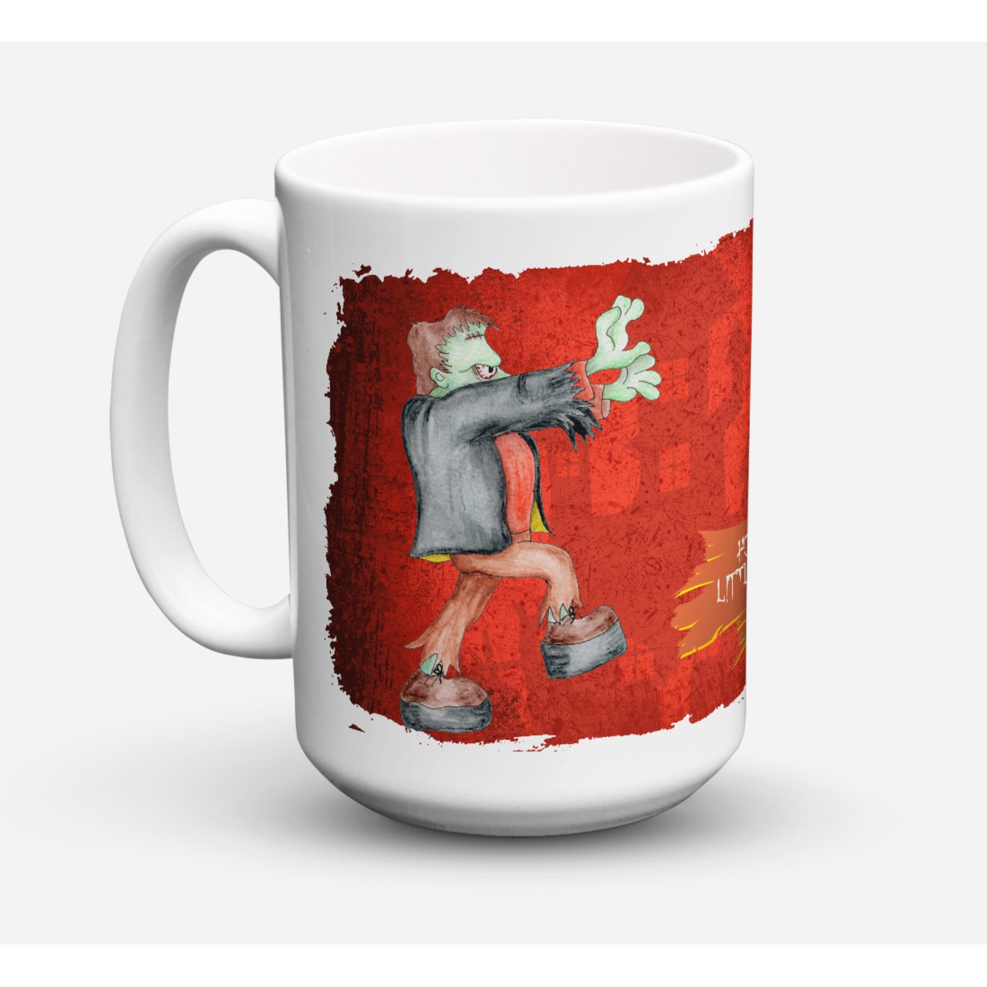 Little House Of Horrors With Frankenstein Halloween Coffee Mug 15 Oz