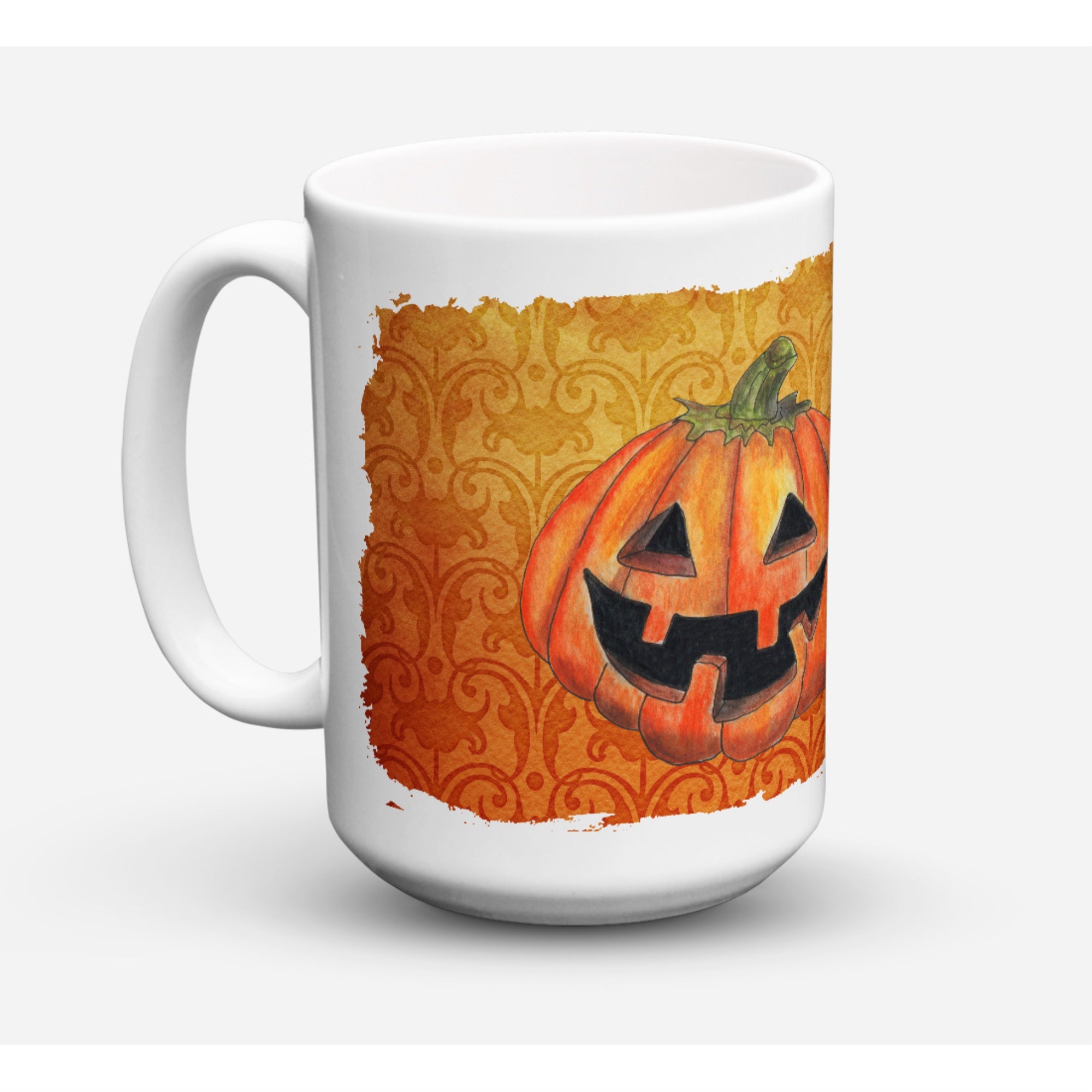 October Pumpkin Halloween Coffee Mug 15 Oz