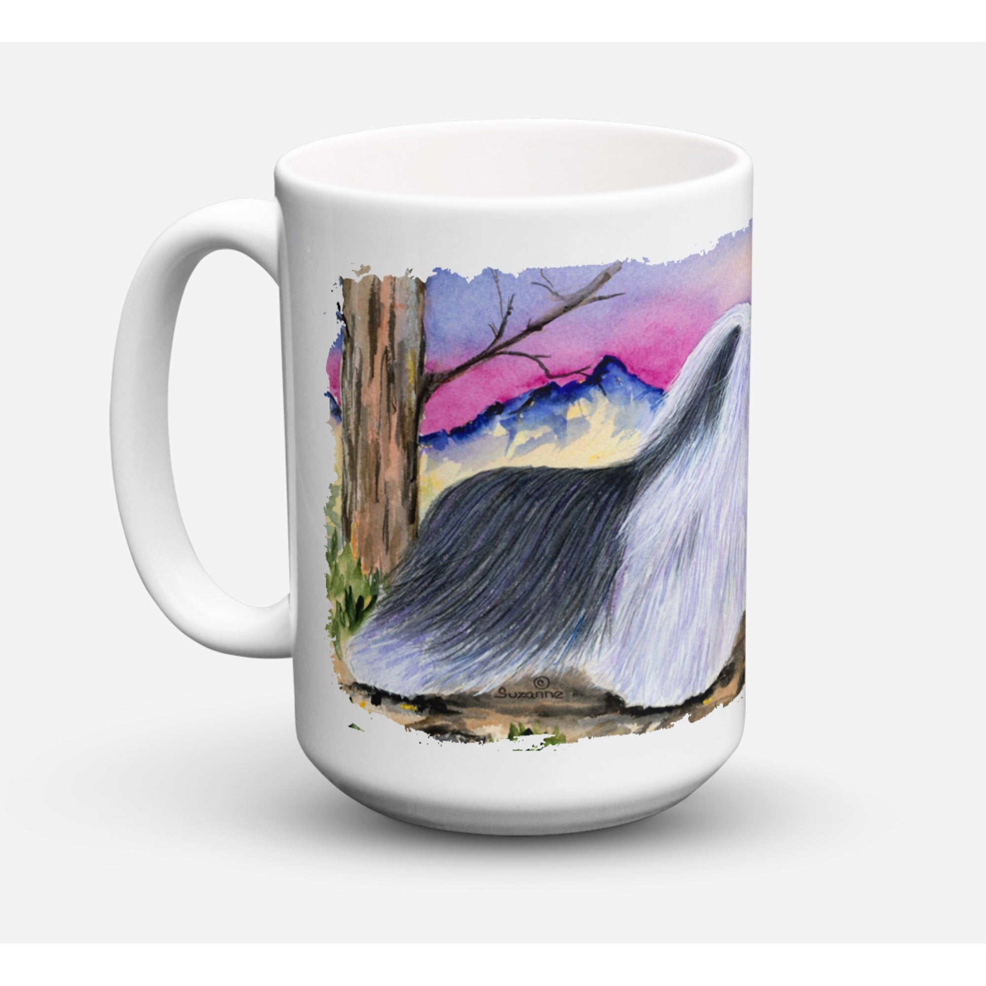 Bearded Collie Coffee Mug 15 Oz
