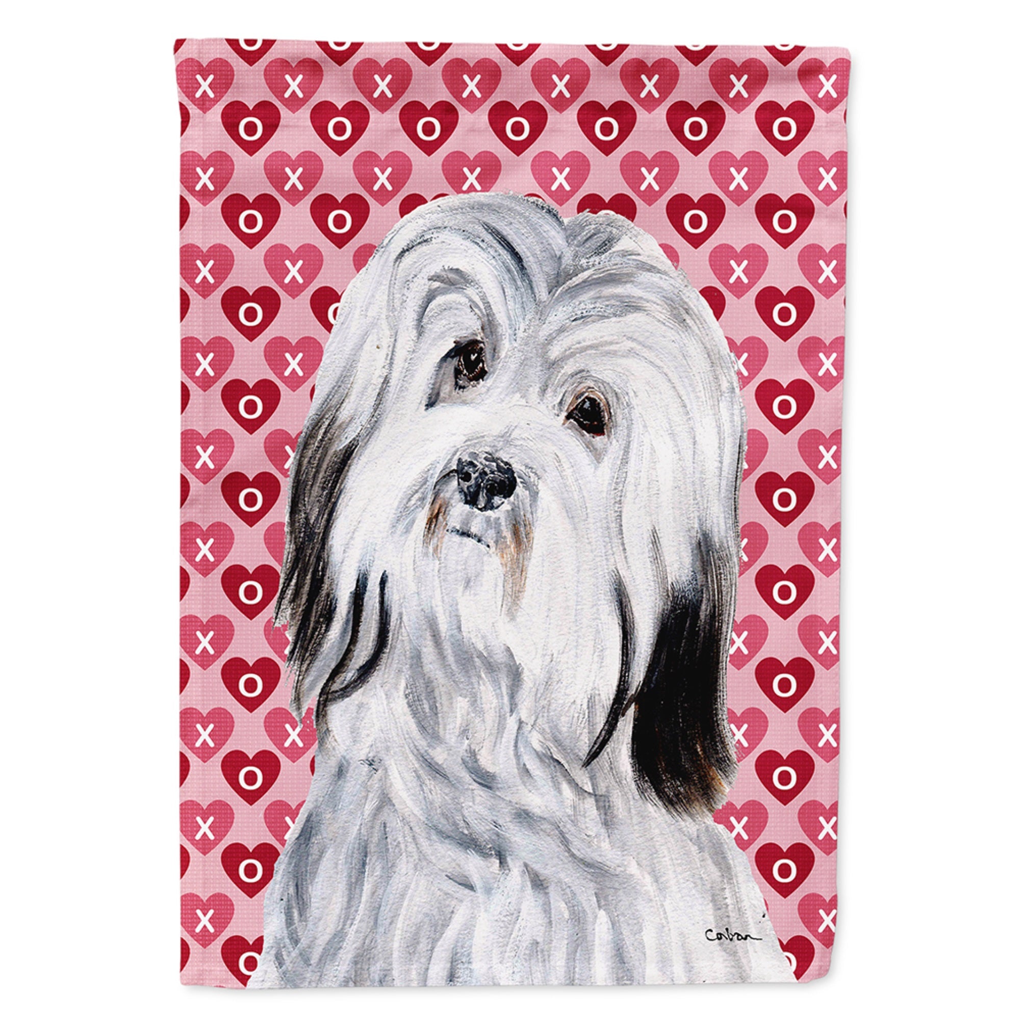 Havanese Hearts And Love Flag Garden Size