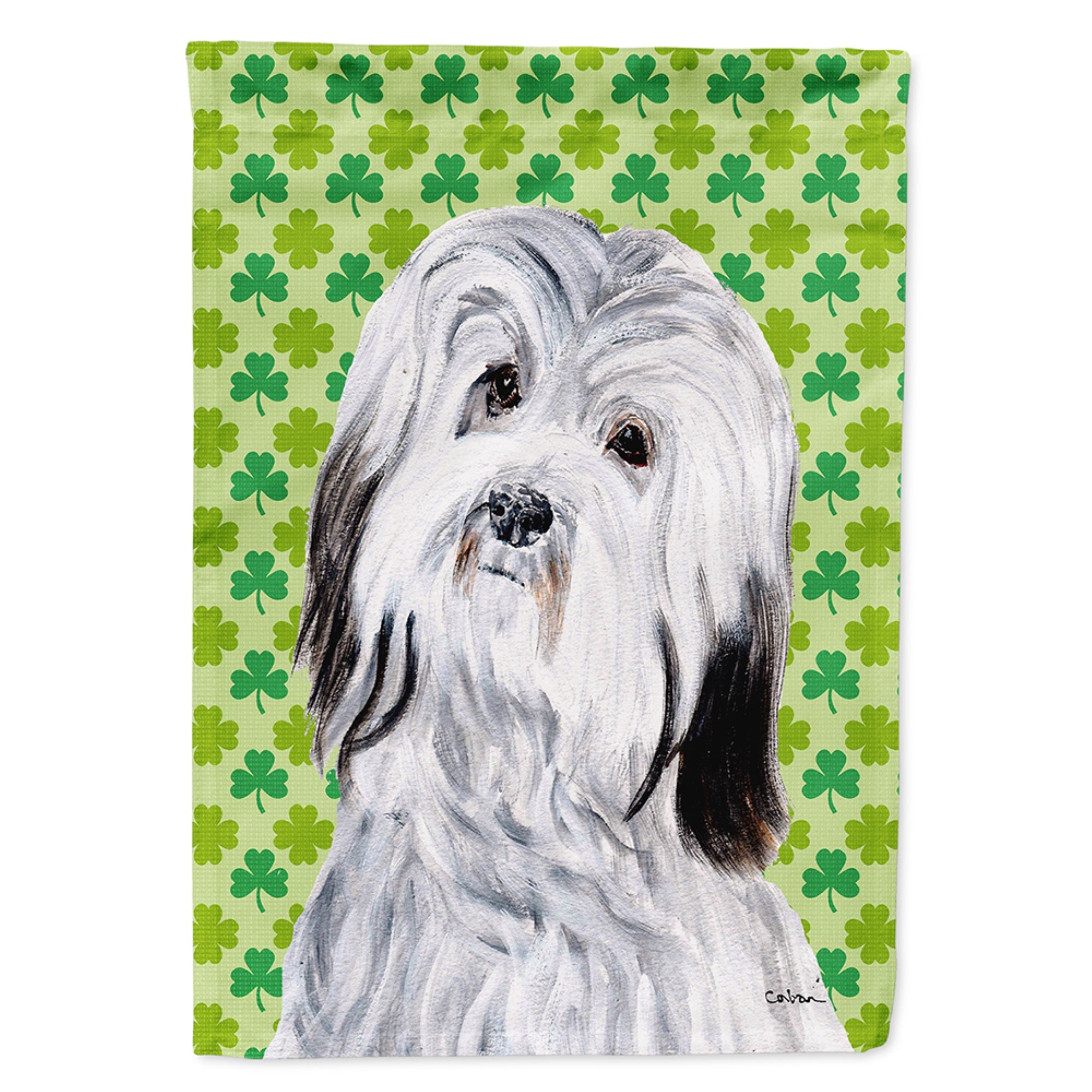 Havanese Lucky Shamrock St. Patrick'S Day Flag Garden Size