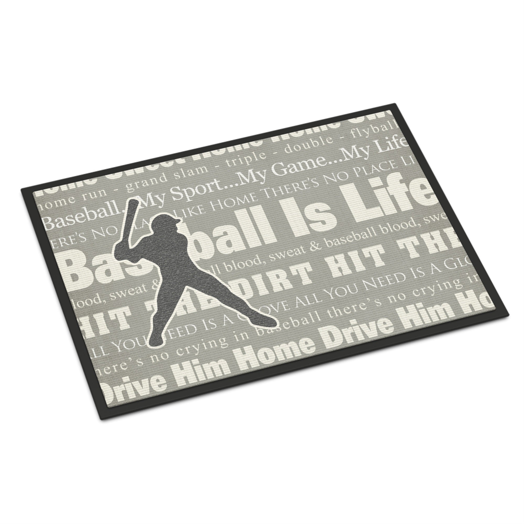 Baseball Is Life Indoor Or Outdoor Mat 24X36