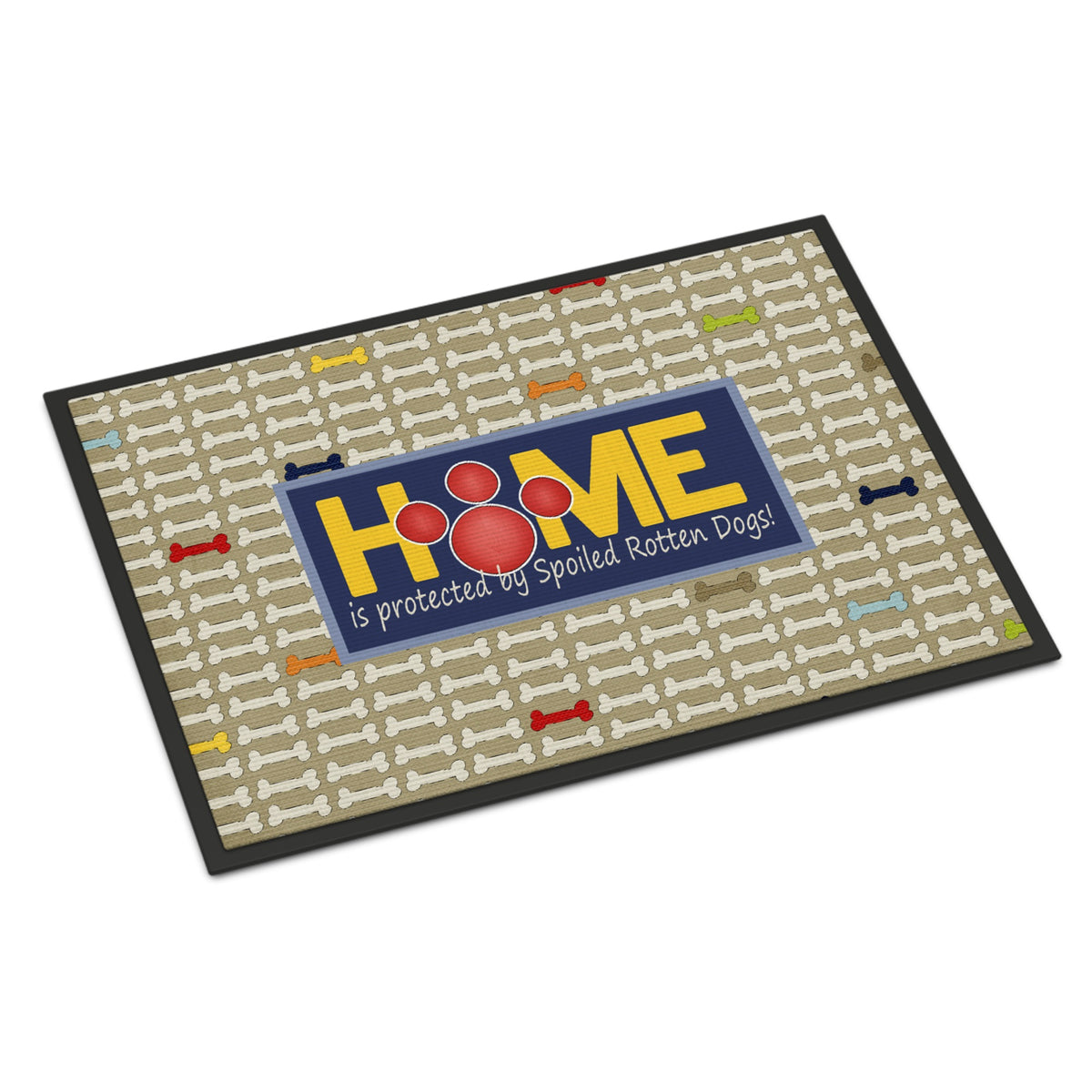 Home Is Protected By Spoiled Rotten Dogs Indoor Or Outdoor Mat 18X27
