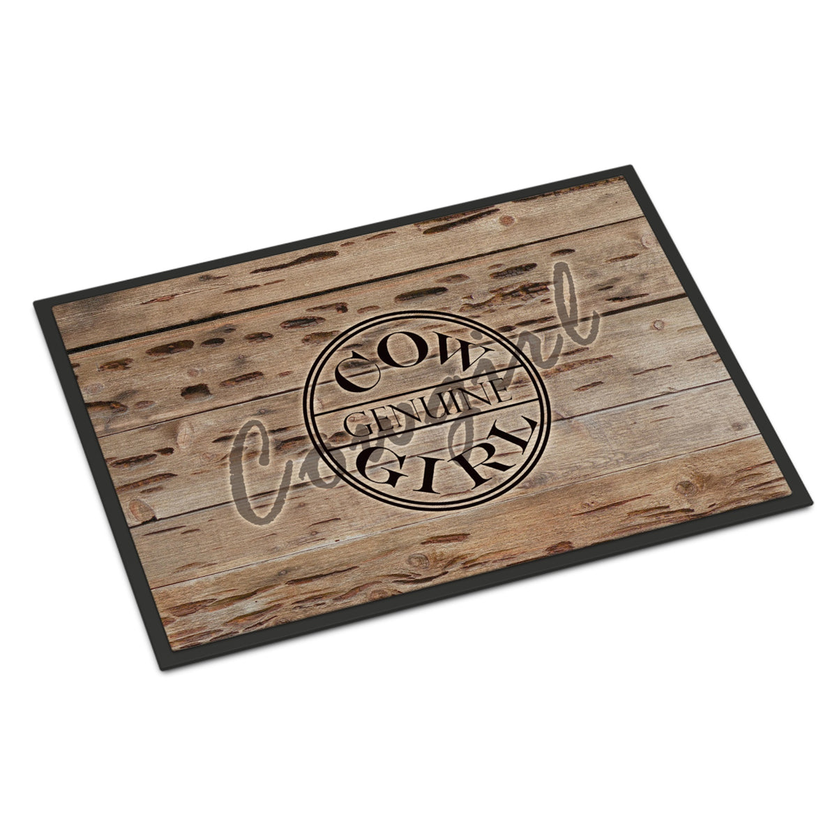 Genuine Cow Girl Branded Indoor Or Outdoor Mat 18X27
