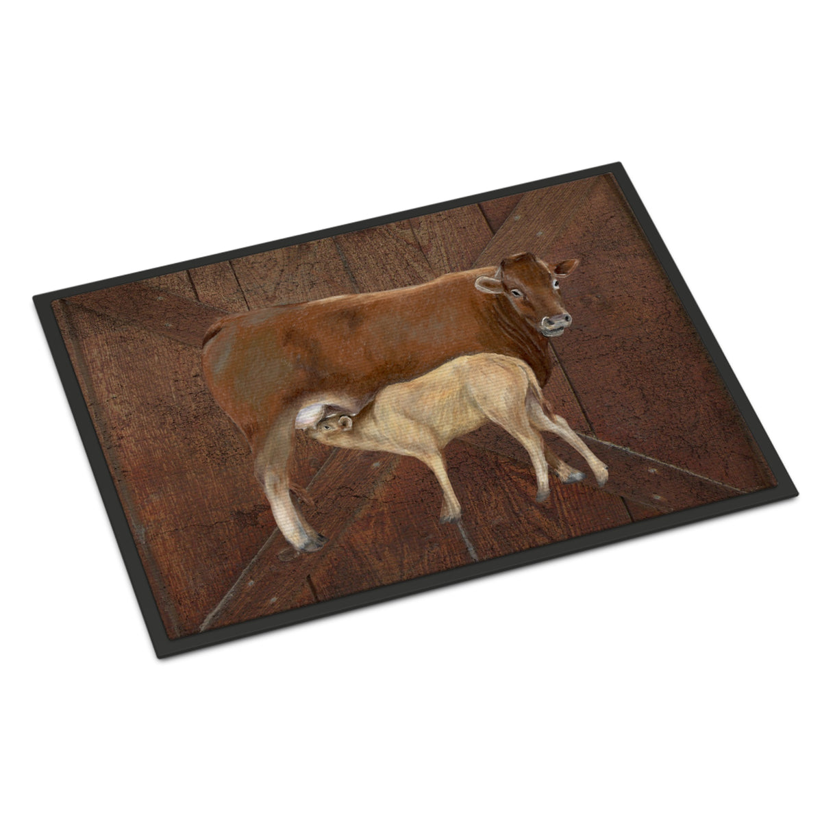 Cow Momma And Baby Indoor Or Outdoor Mat 18X27