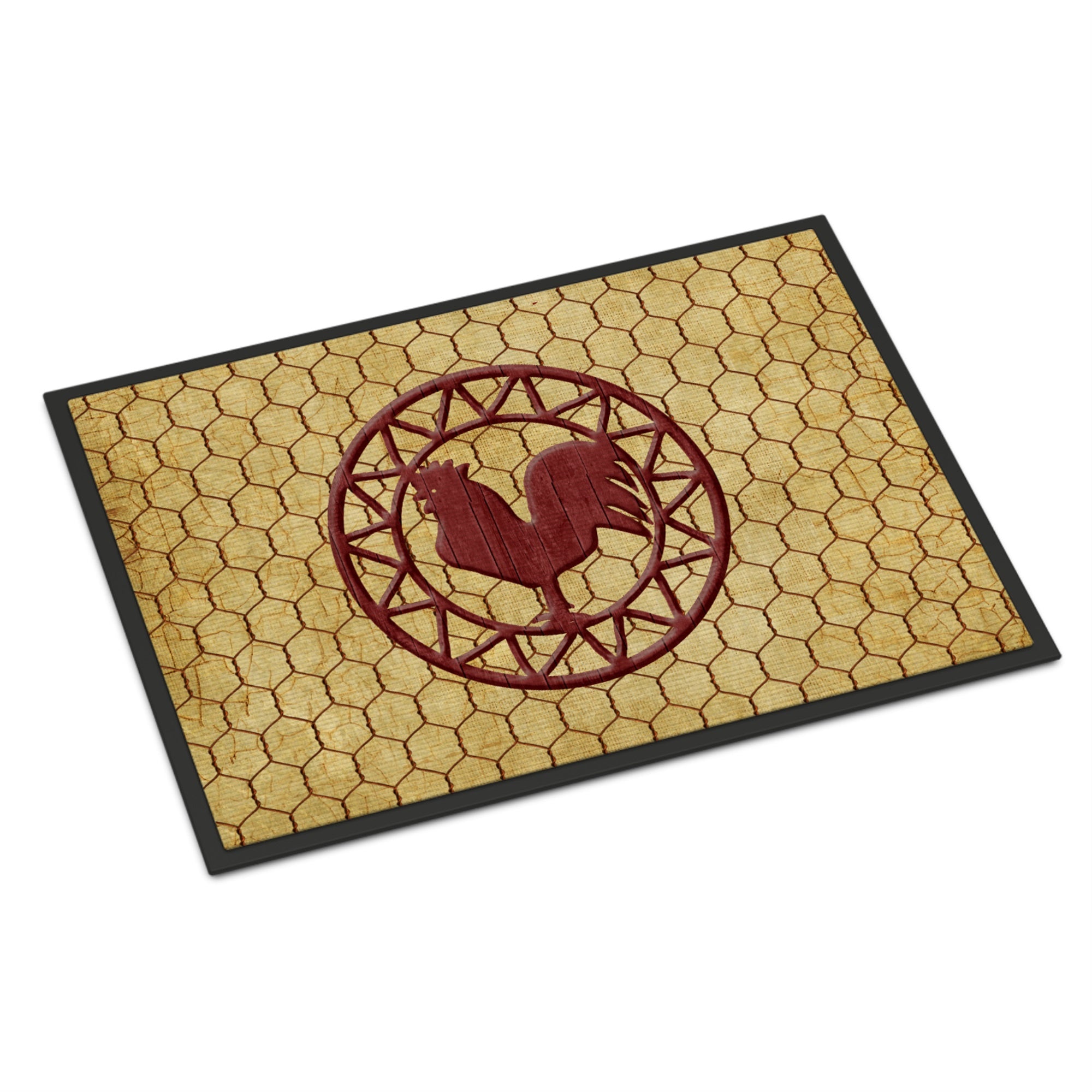 Rooster Chicken Coop Indoor Or Outdoor Mat 18X27