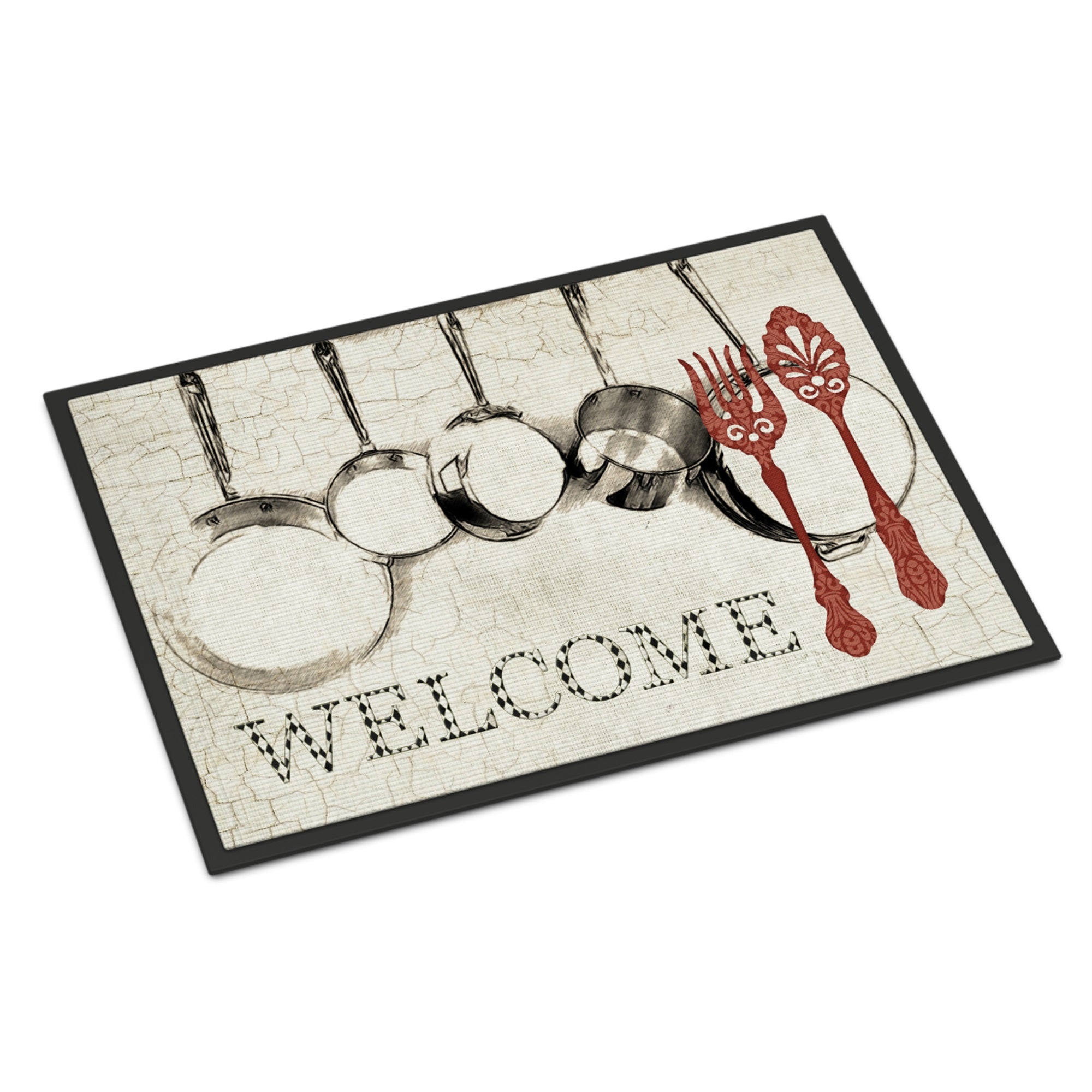 Pots And Pans Welcome Indoor Or Outdoor Mat 18X27