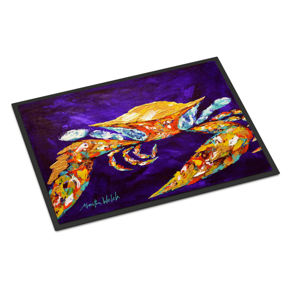 The Right Stuff Crab In Purple Indoor Or Outdoor Mat 18X27
