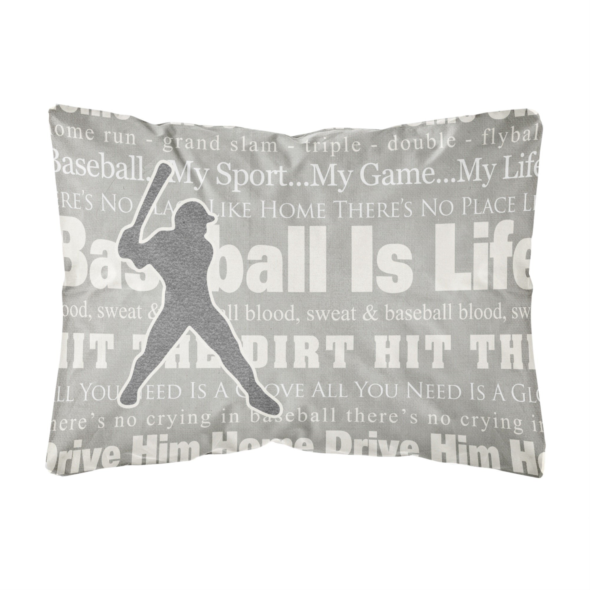 Baseball Is Life Canvas Fabric Decorative Pillow