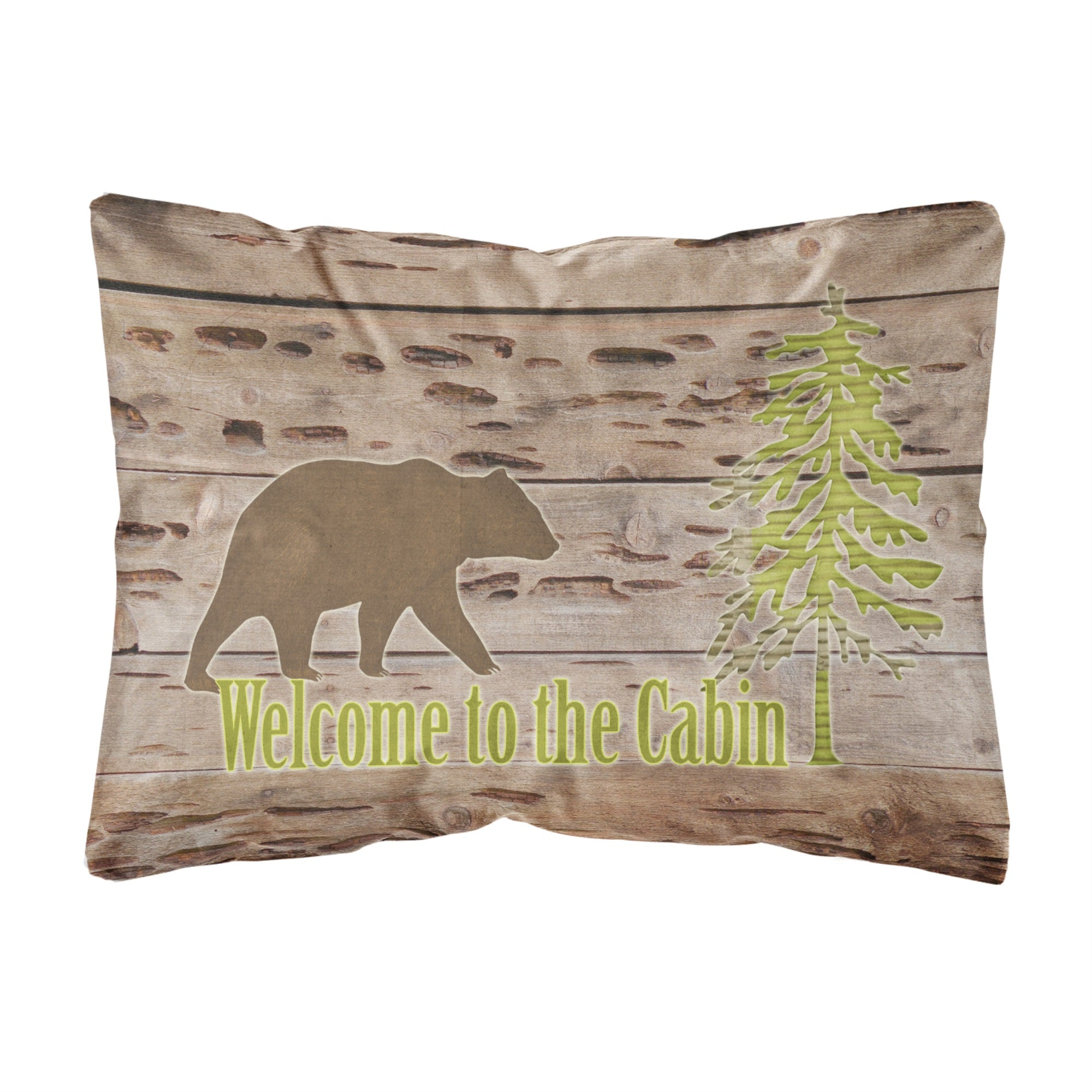 Welcome To The Cabin Canvas Fabric Decorative Pillow