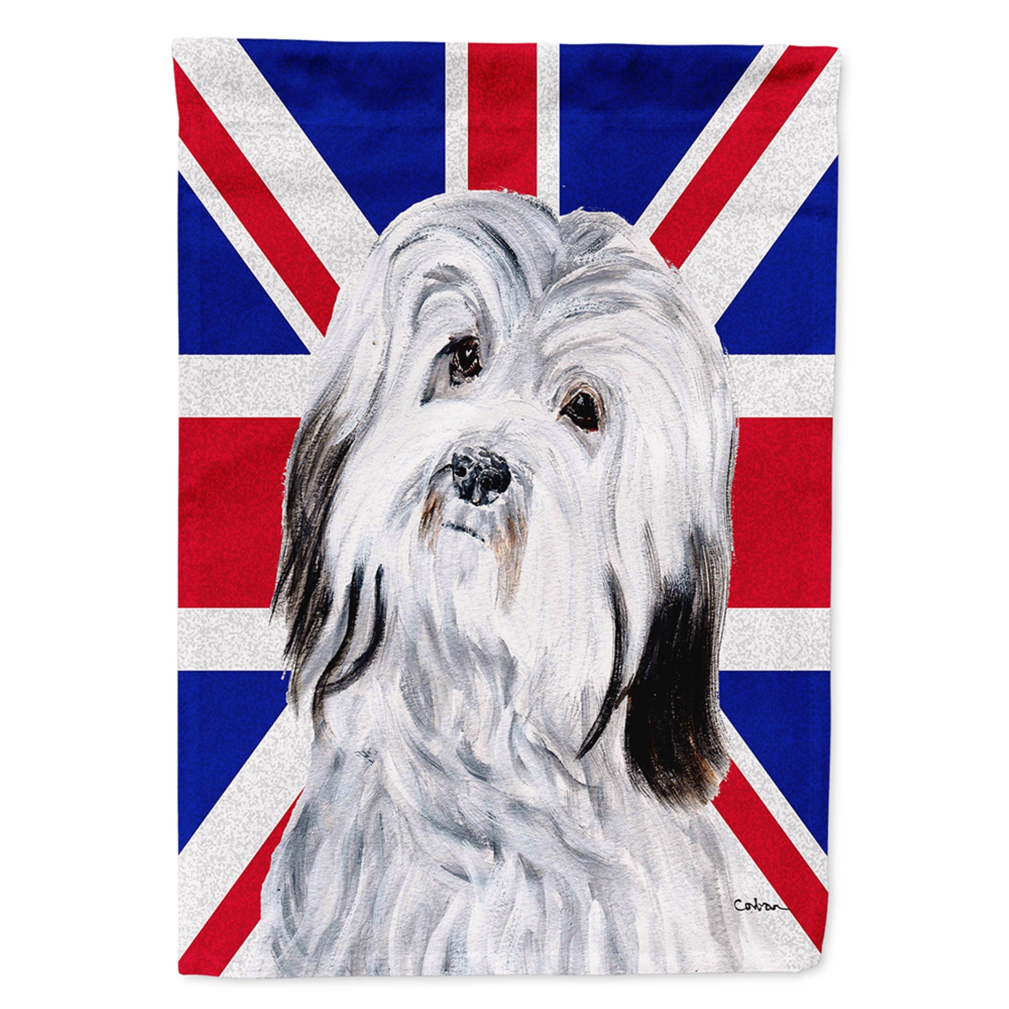 Havanese With English Union Jack British Flag Flag Garden Size